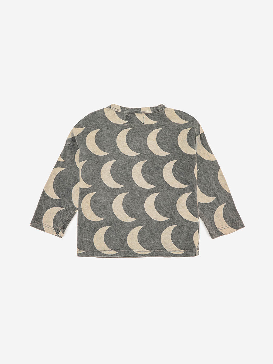 Moon all over long sleeve T-shirt