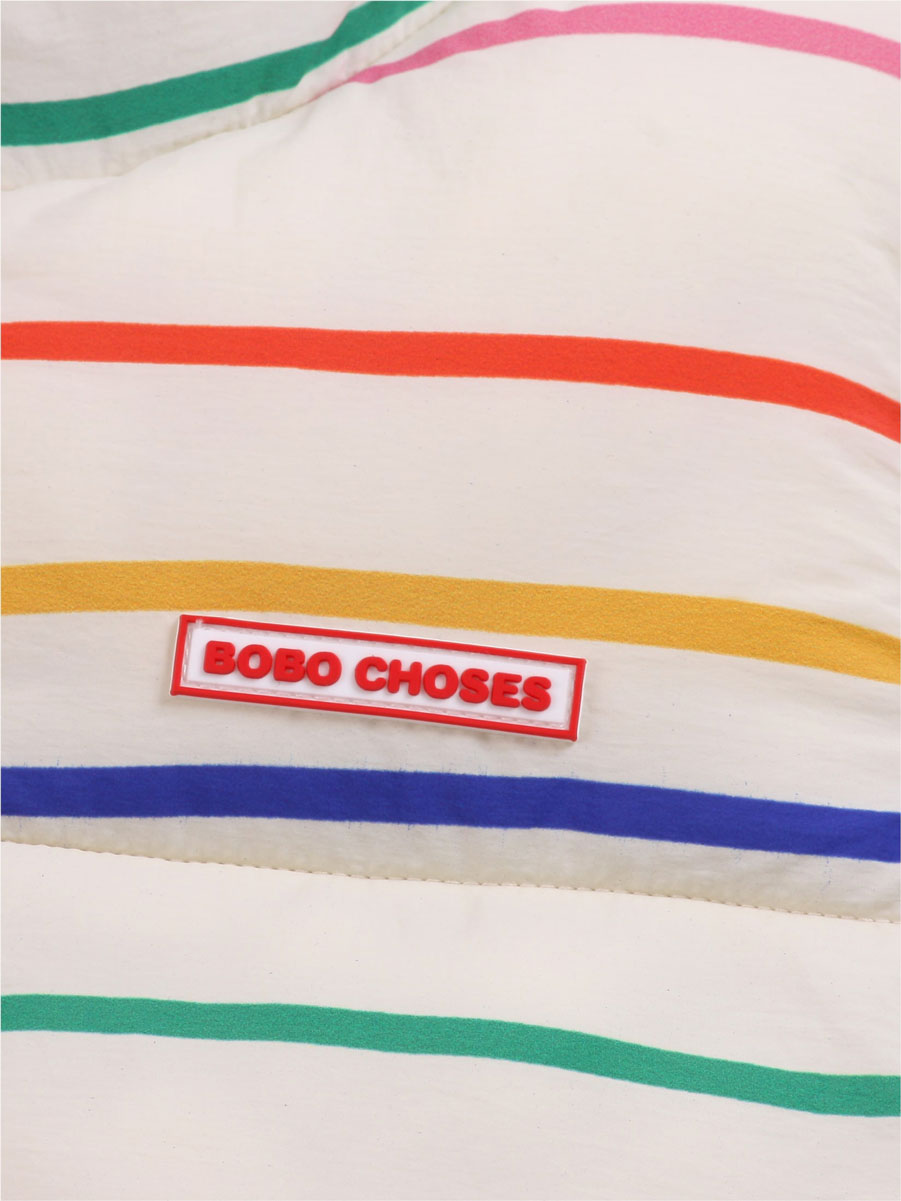 Multicolor Stripes padded jacket