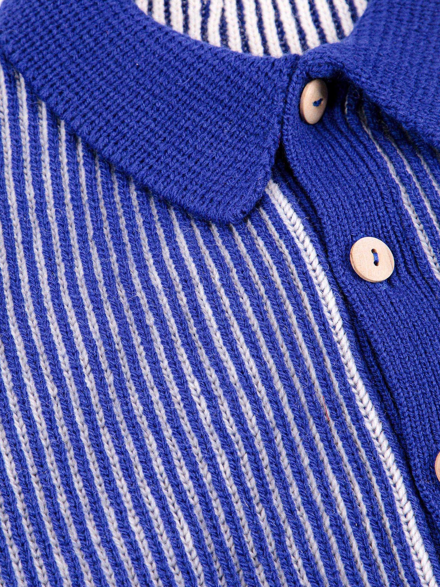 Stripes color block cardigan
