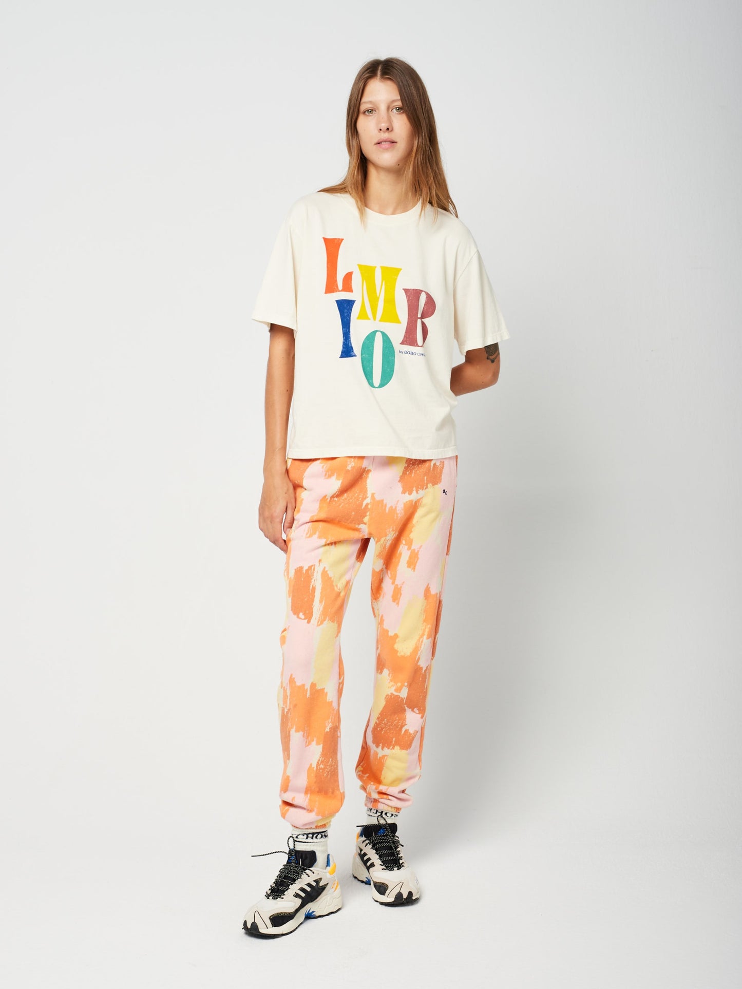 Multicolor limbo oversized short sleeve T-shirt