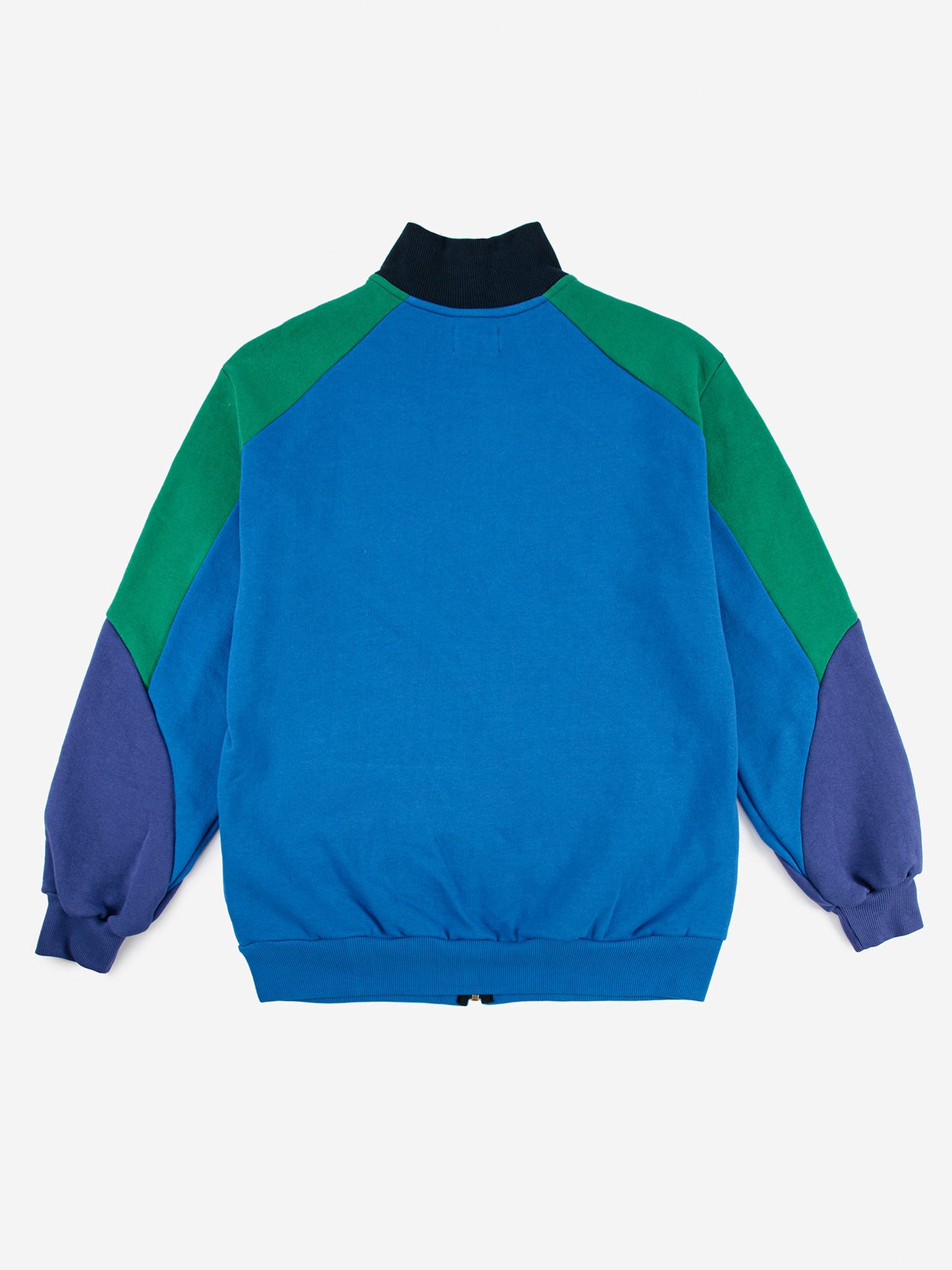 Color block zipped sweatshirt