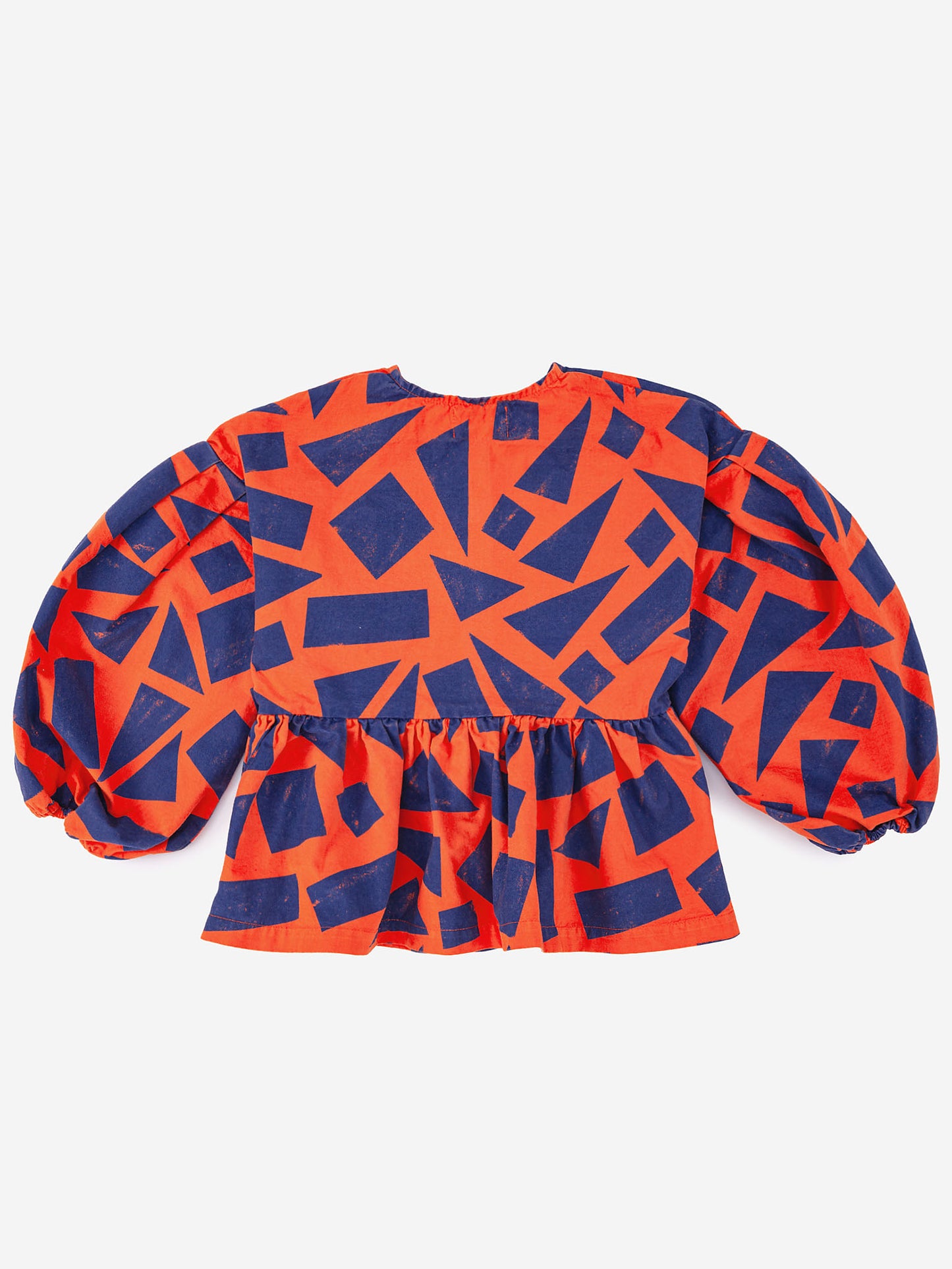 Geometric peplum shirt