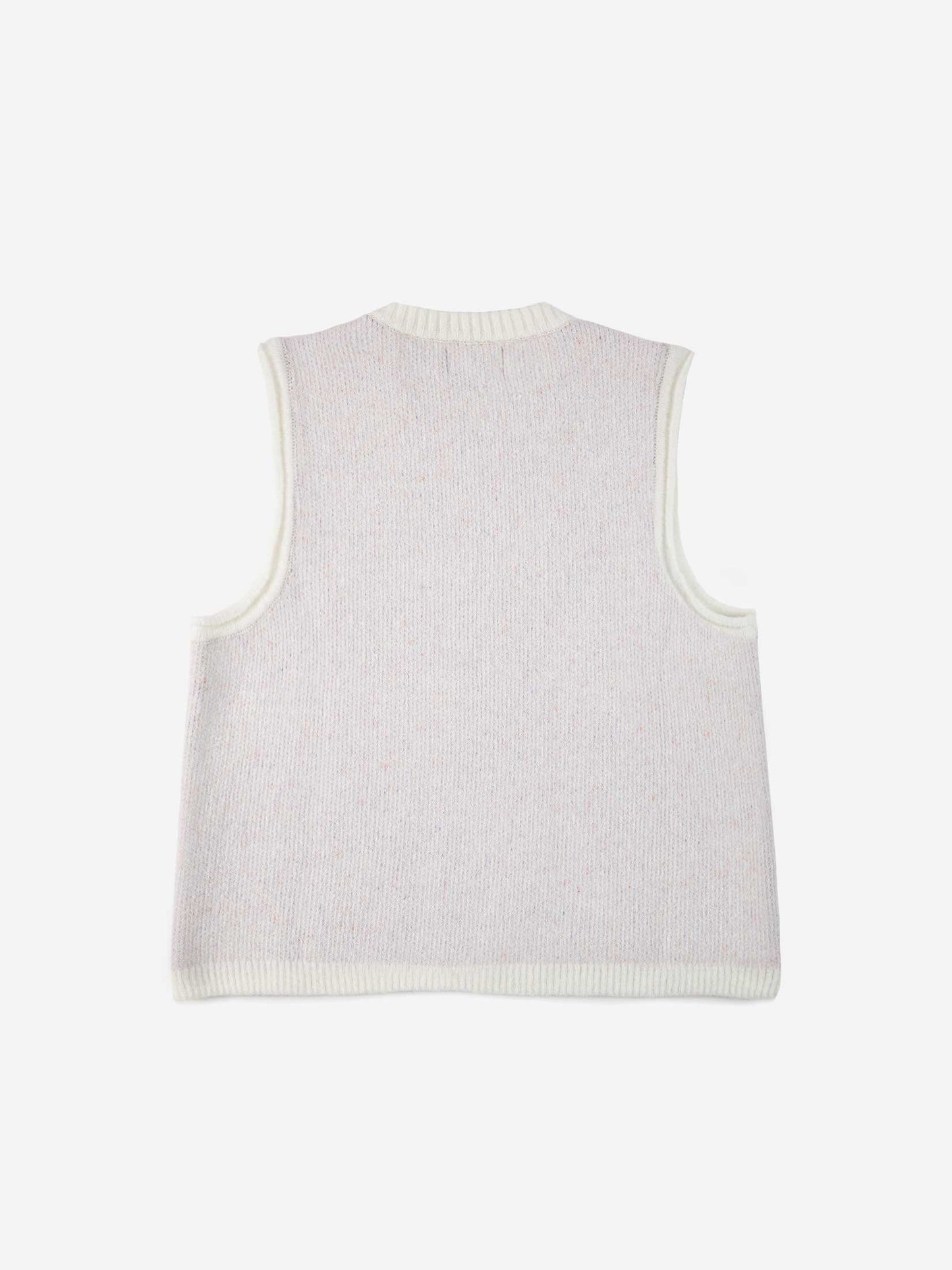Rhombus knitted vest