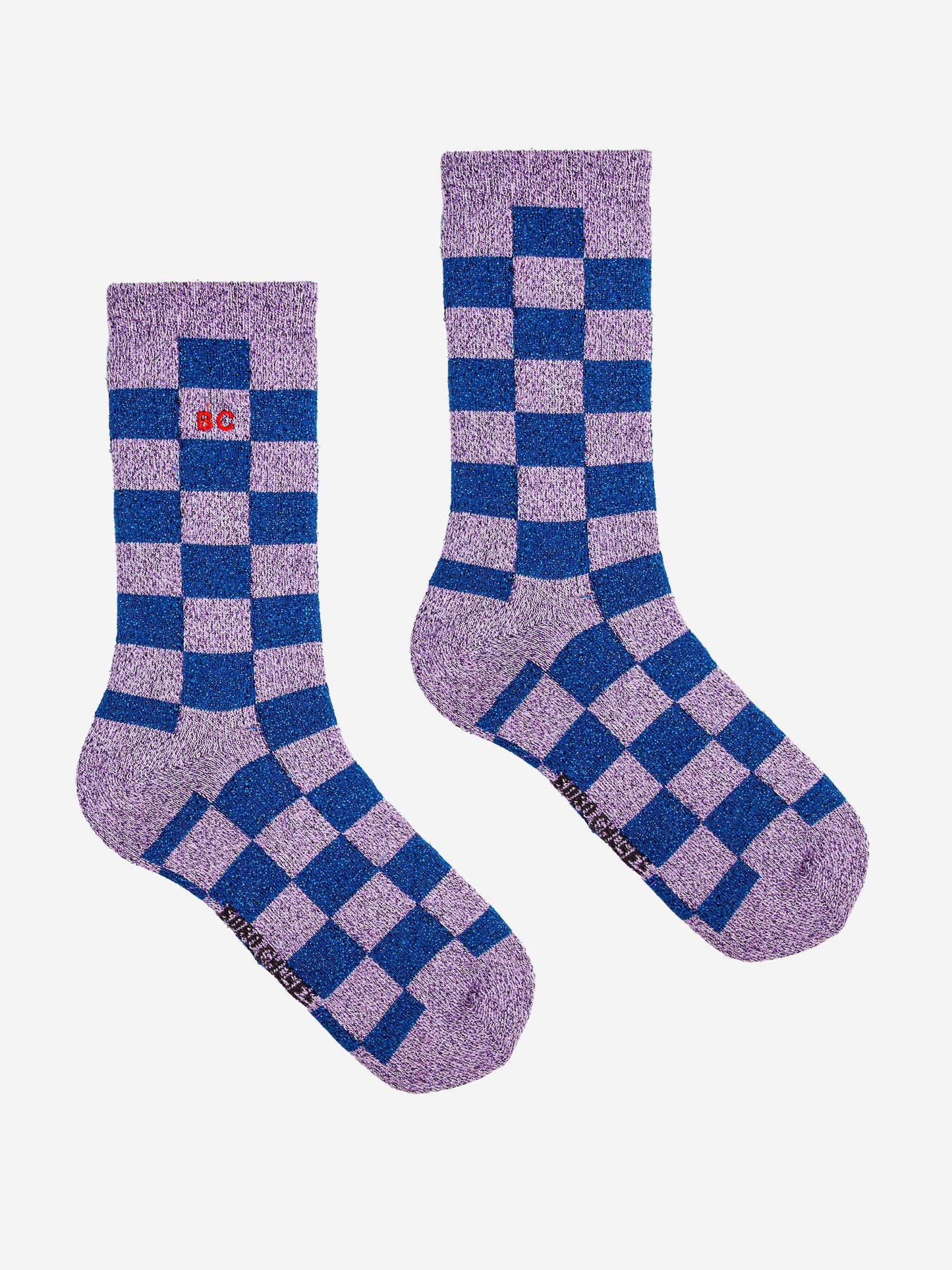 Checkerboard and Stripes long socks pack