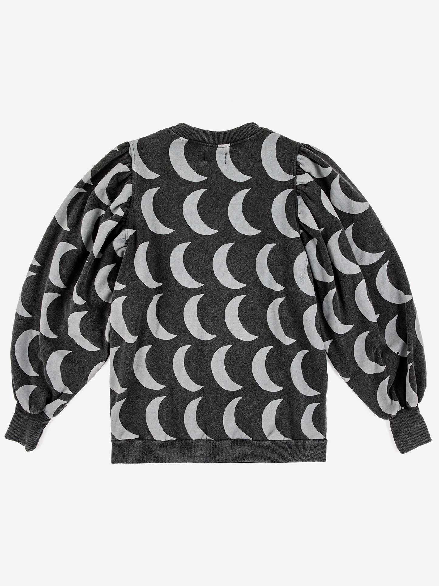 Moon all over puff sleeves sweatshirt