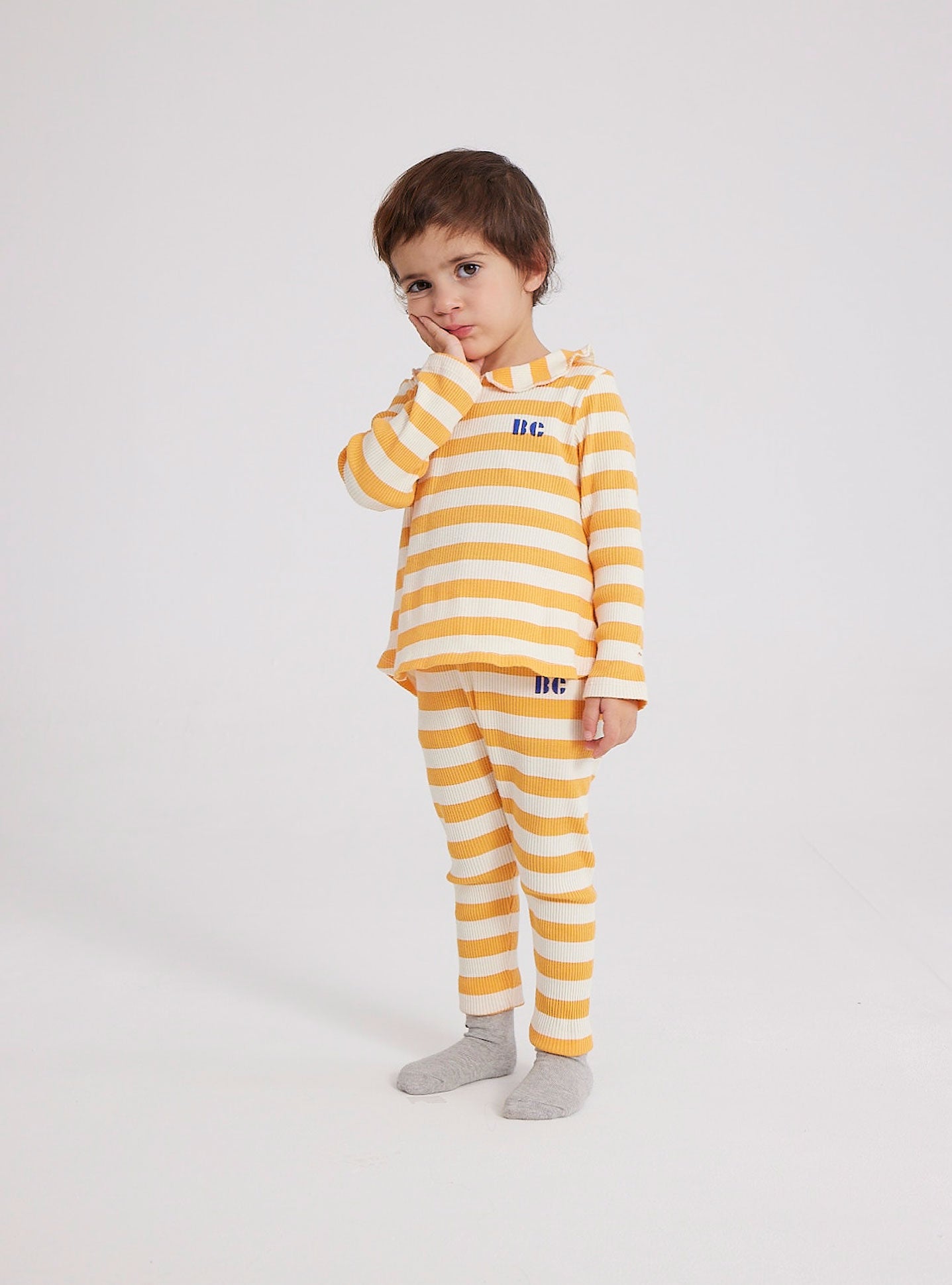 Baby Yellow Stripes ribbed blouse