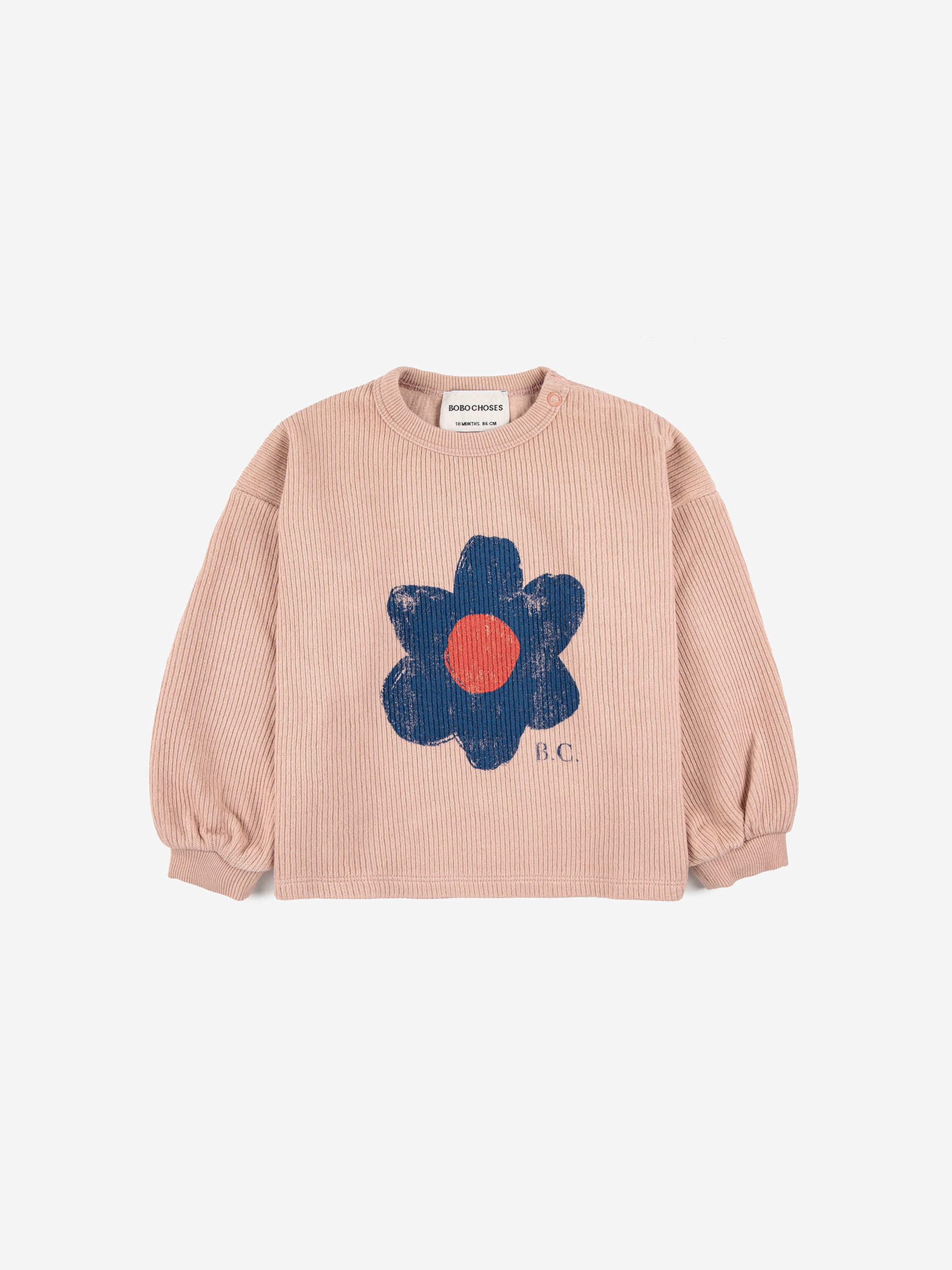 Baby Big Flower puff sleeves sweatshirt – Bobo Choses