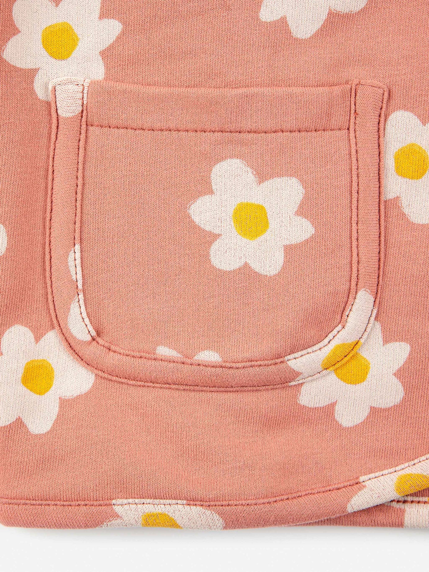 Baby Little Flower buttonned sweatshirt