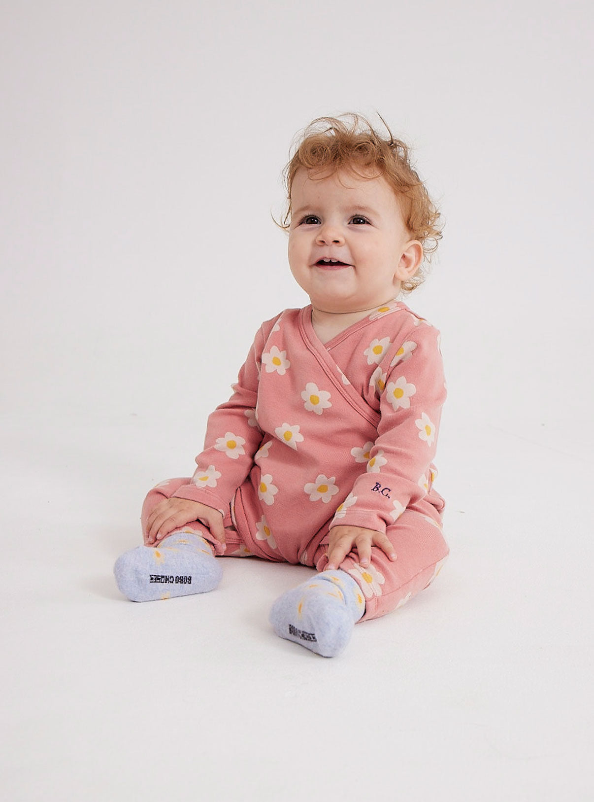 Baby Little Flower all over wrap overall – Bobo Choses