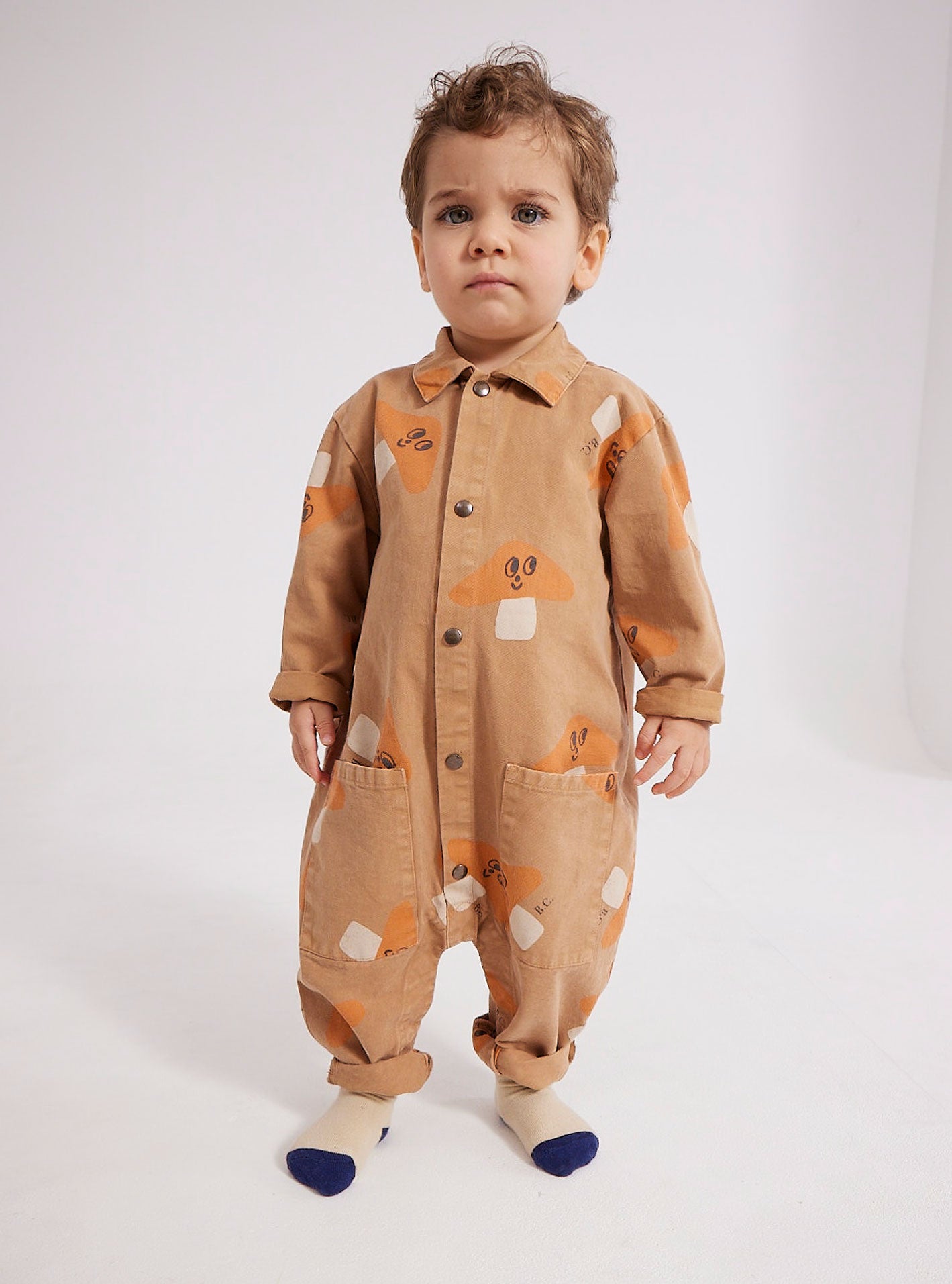 Baby Mr. Mushroom all over woven overall – Bobo Choses