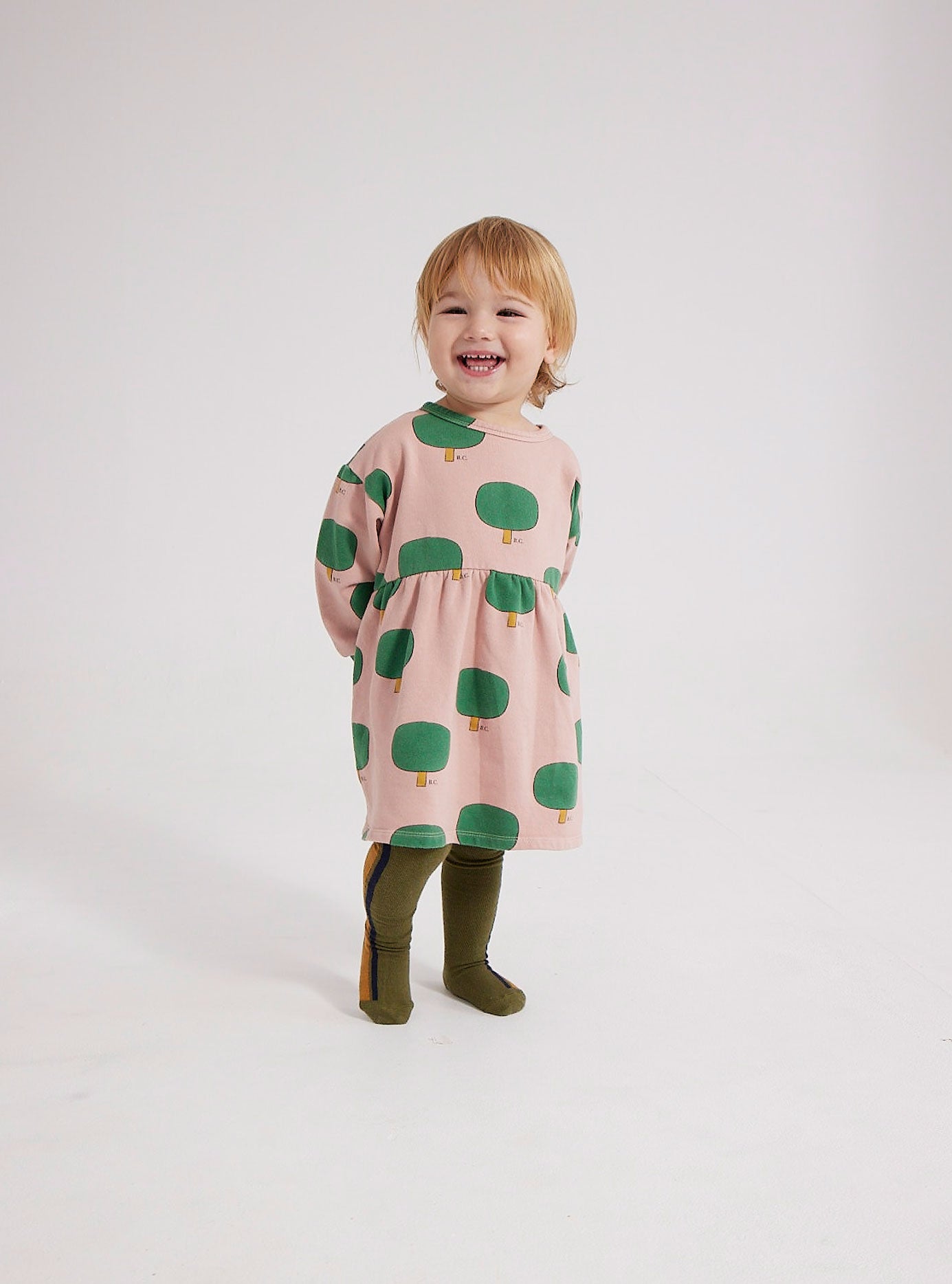 Baby Green Tree all over dress - 6M