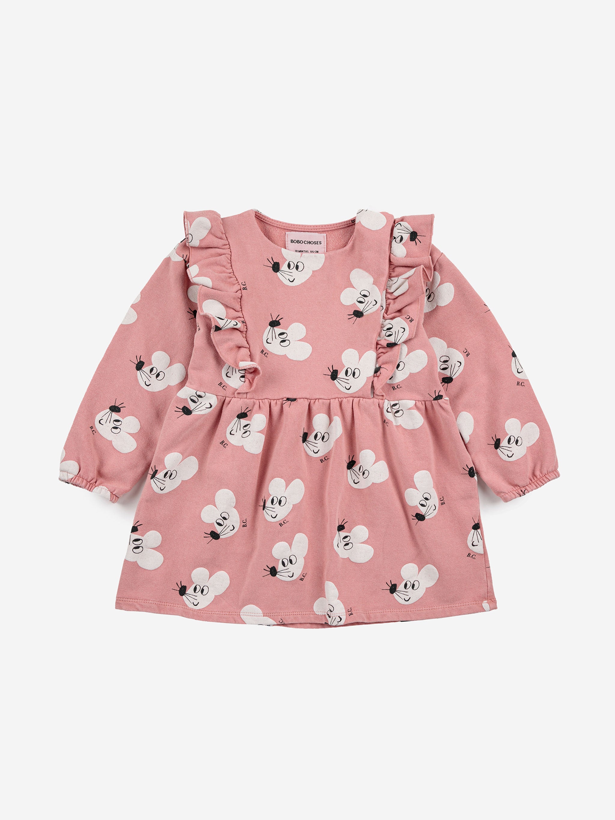 Baby Mouse all over dress – Bobo Choses