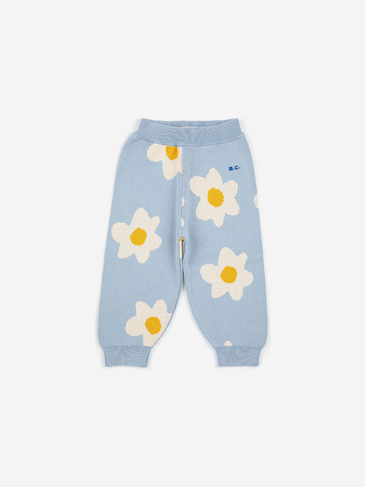 Baby Big Flower all over knitted pants