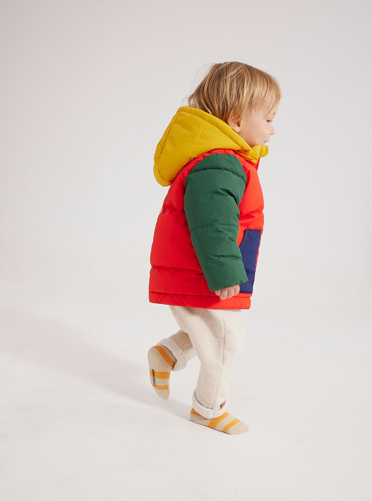 Baby Color Block hooded anorak - 6M
