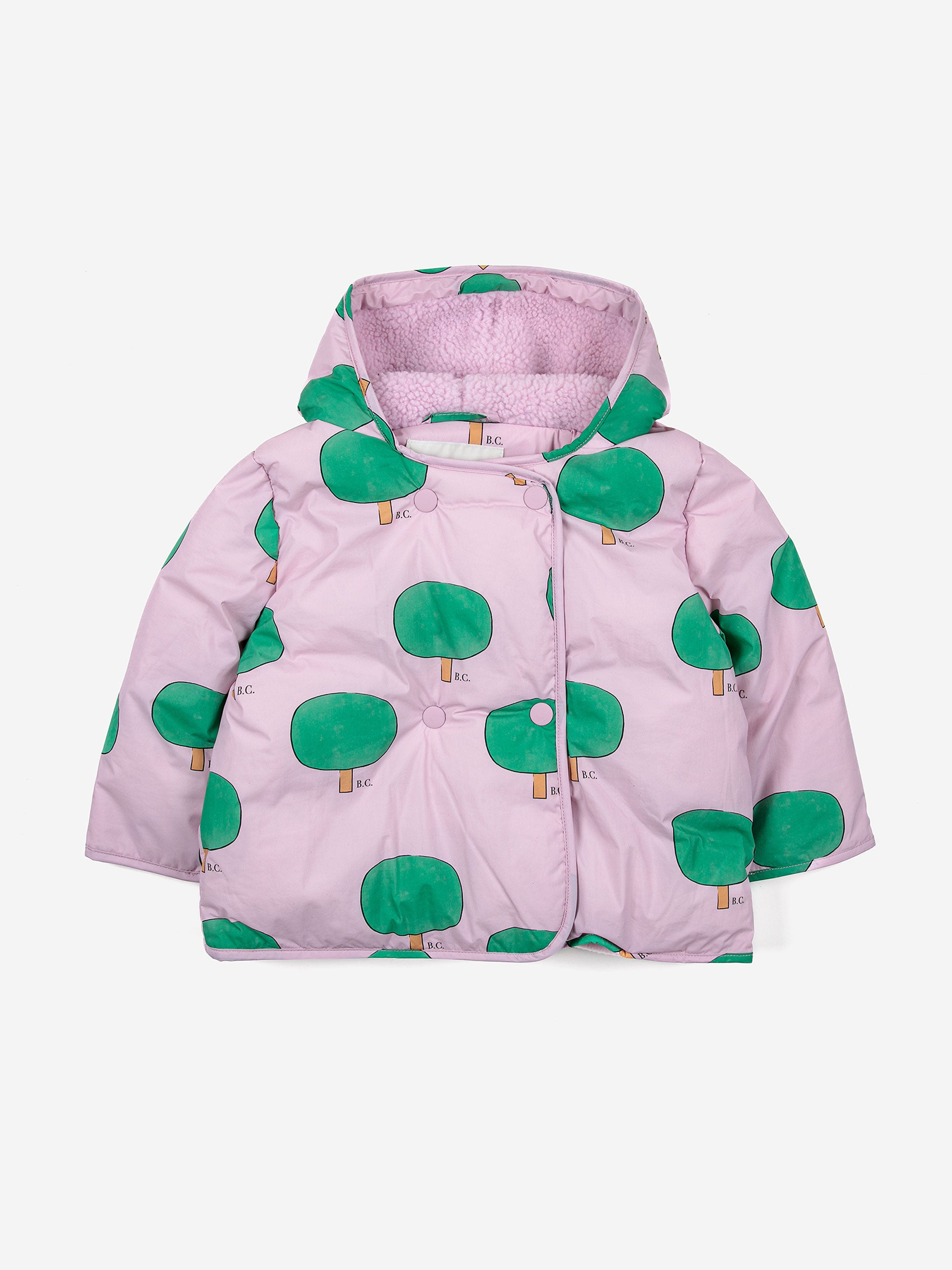 Baby Green Tree all over hooded anorak - 6M