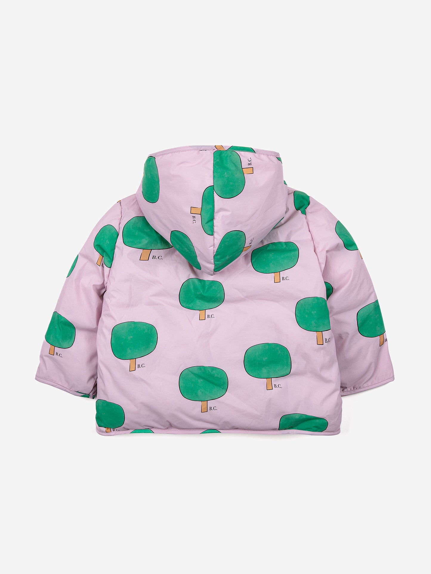 Baby Green Tree all over hooded anorak