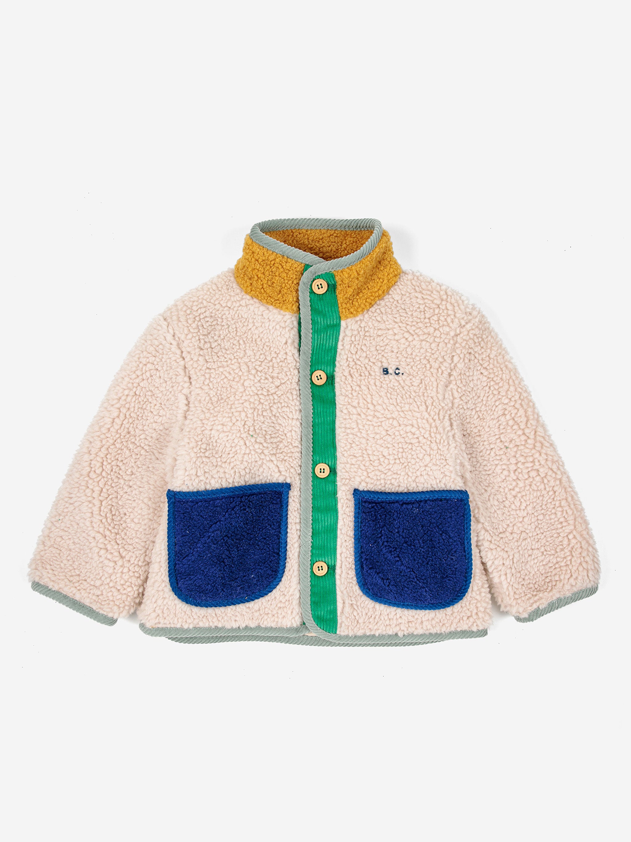 Baby Color Block sheepskin jacket – Bobo Choses