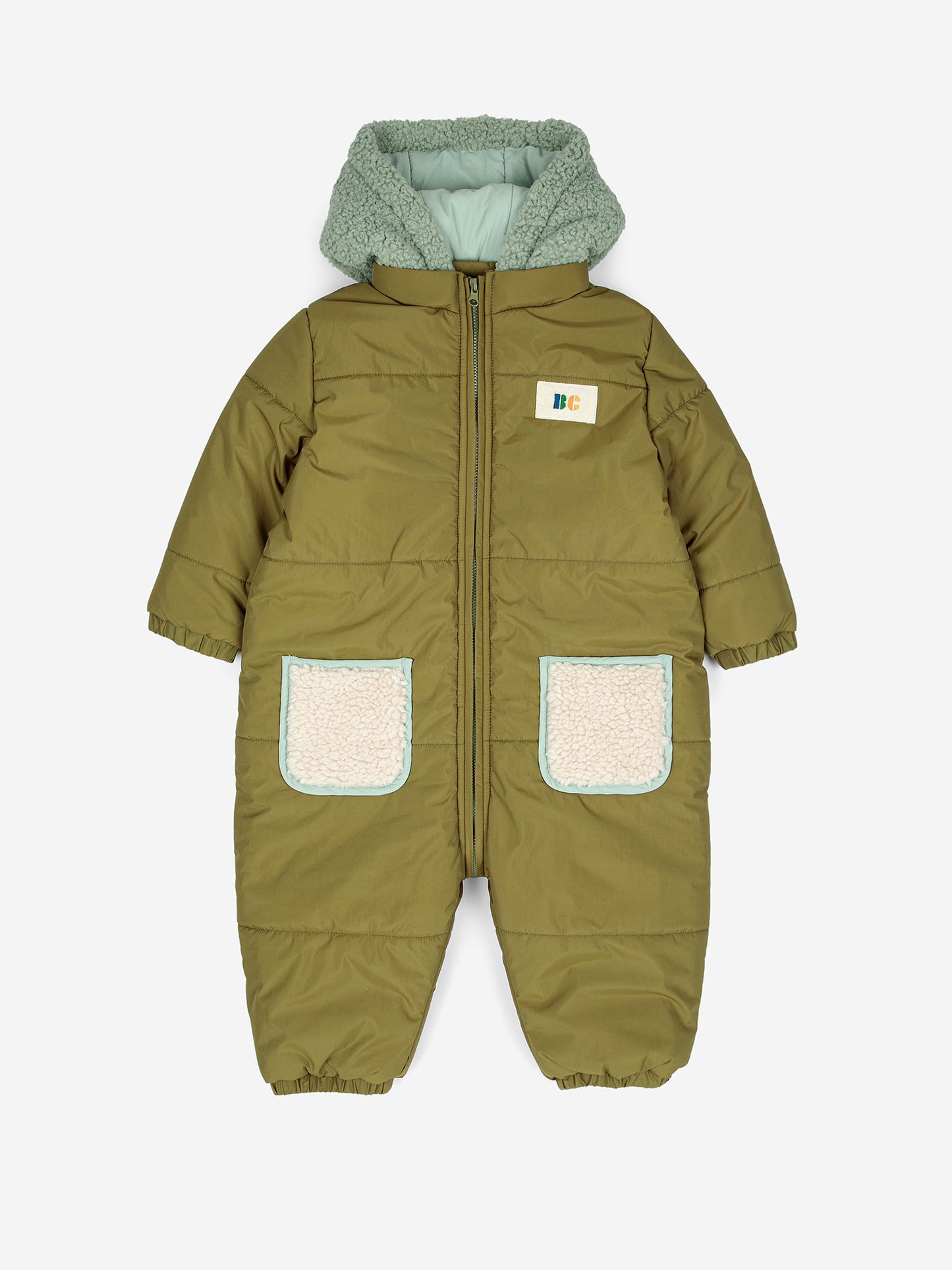 Baby Color Block hooded overall