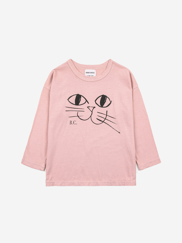 Camiseta gato sonriente