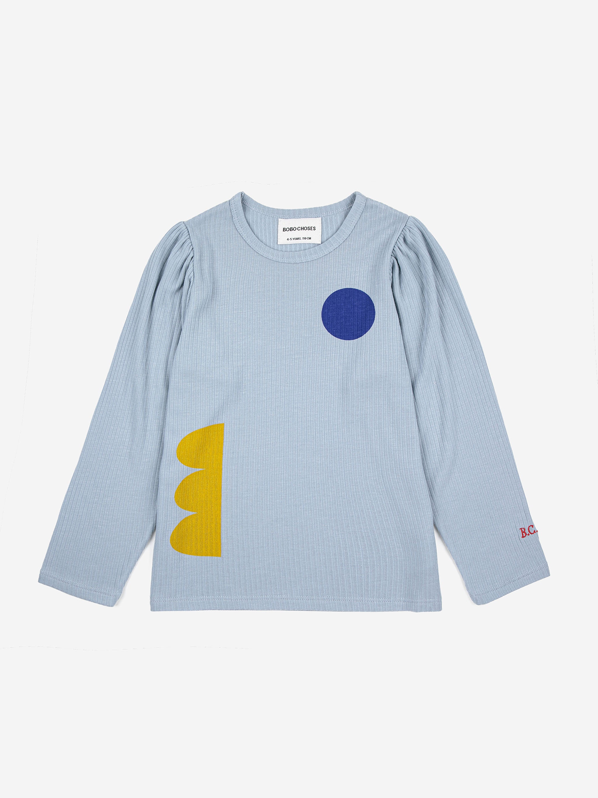 Geometric Shapes balloon sleeve T-shirt - 2-3Y