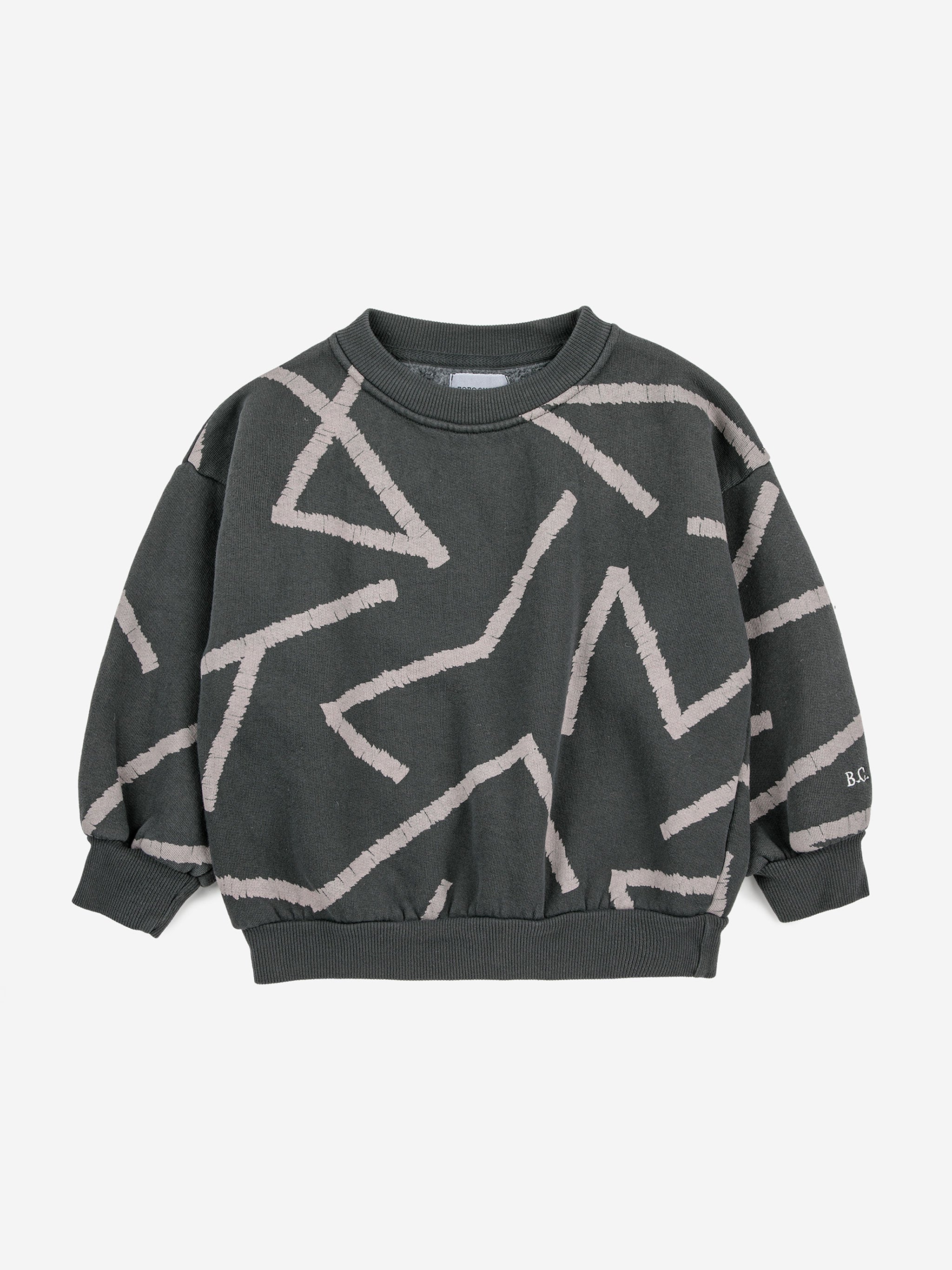 Lines all over sweatshirt - 2-3Y