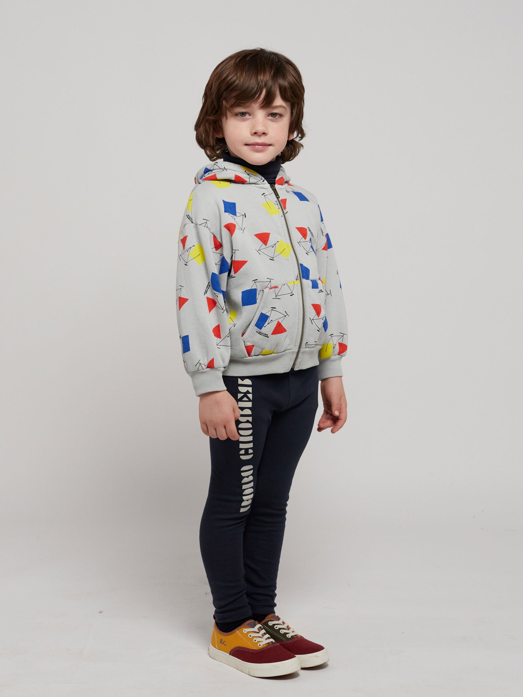 Crazy Bicy all over zipped hoodie – Bobo Choses