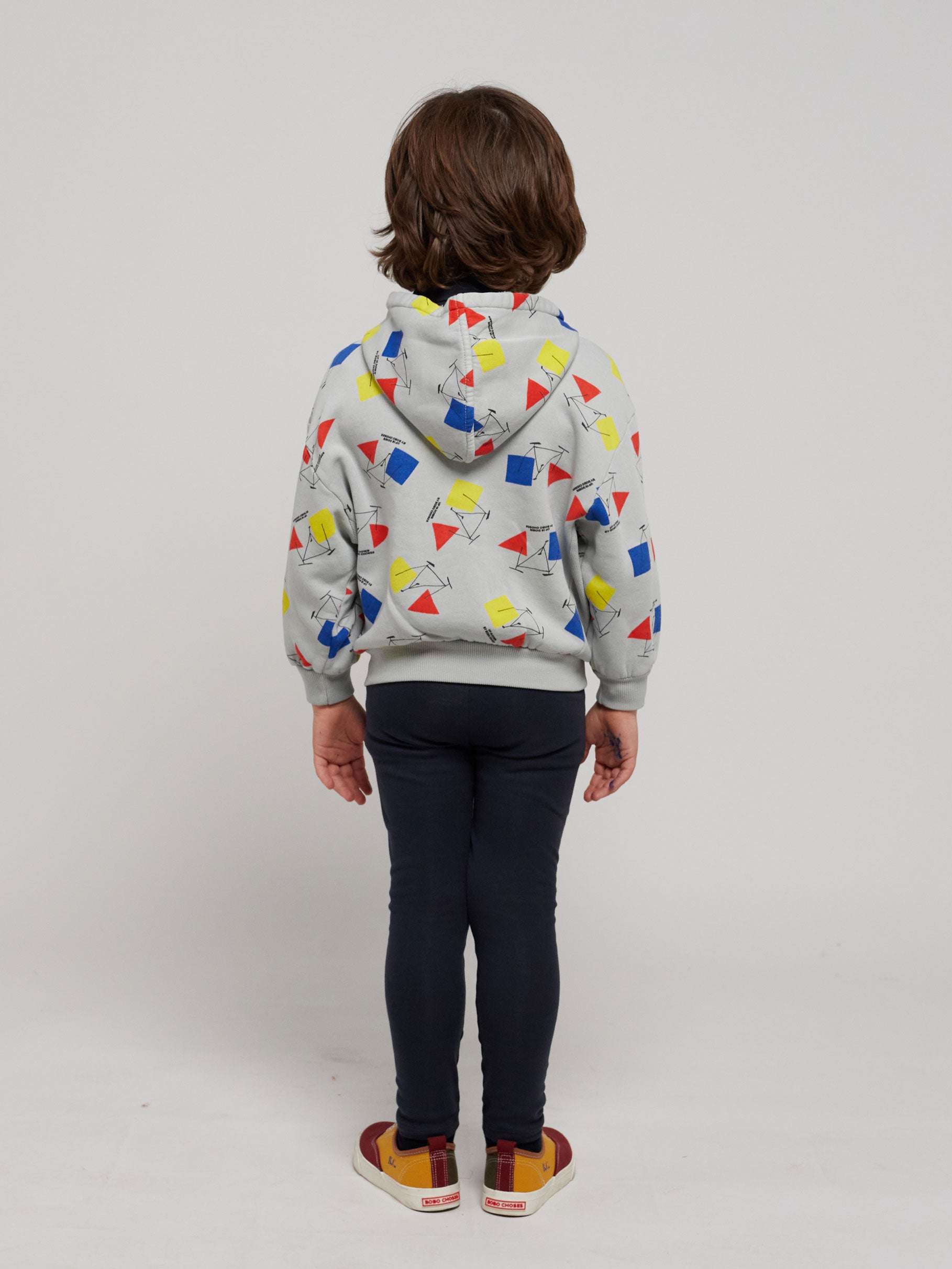 Crazy Bicy all over zipped hoodie – Bobo Choses