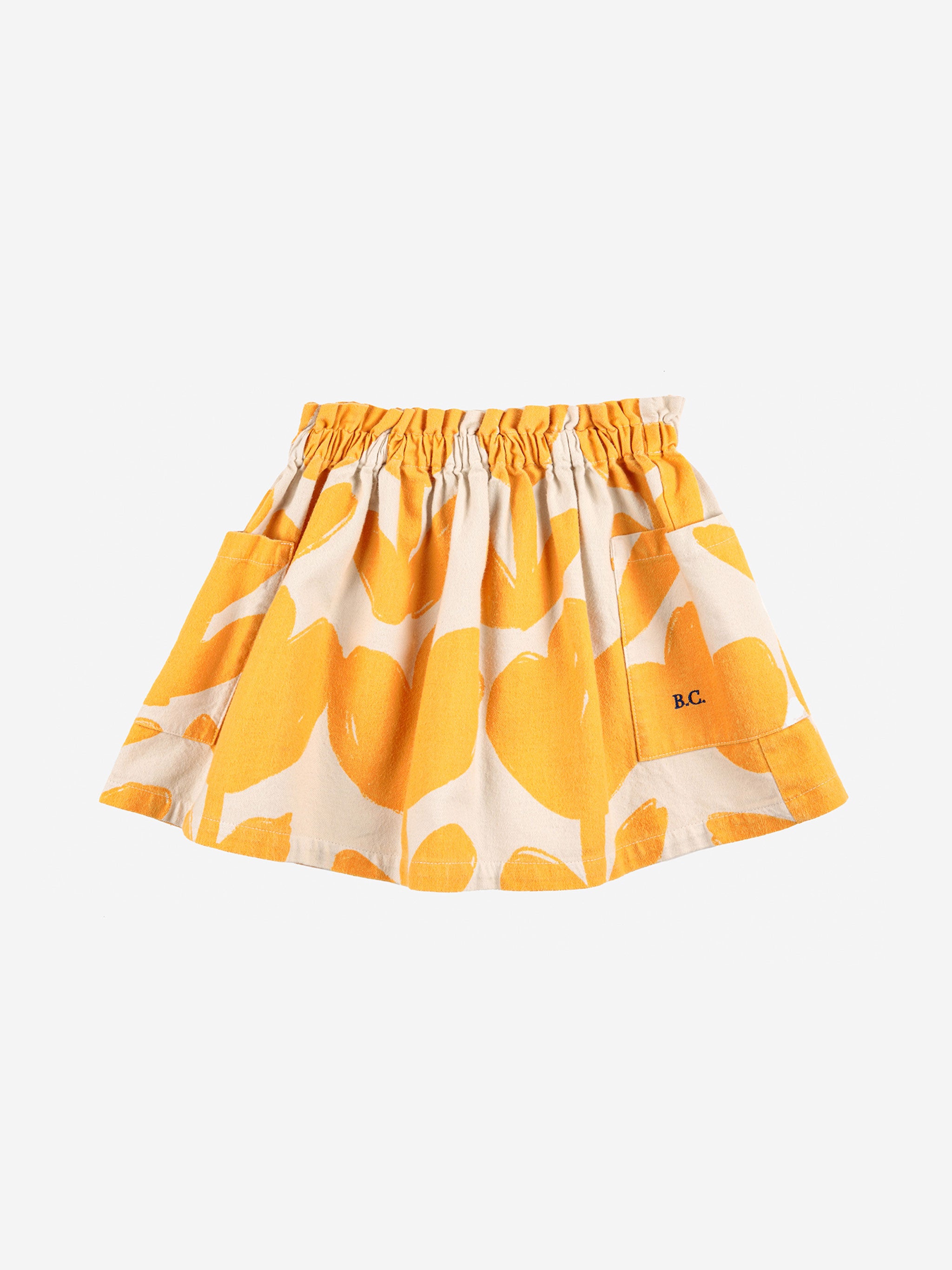 Big Flowers all over woven skirt - 2-3Y