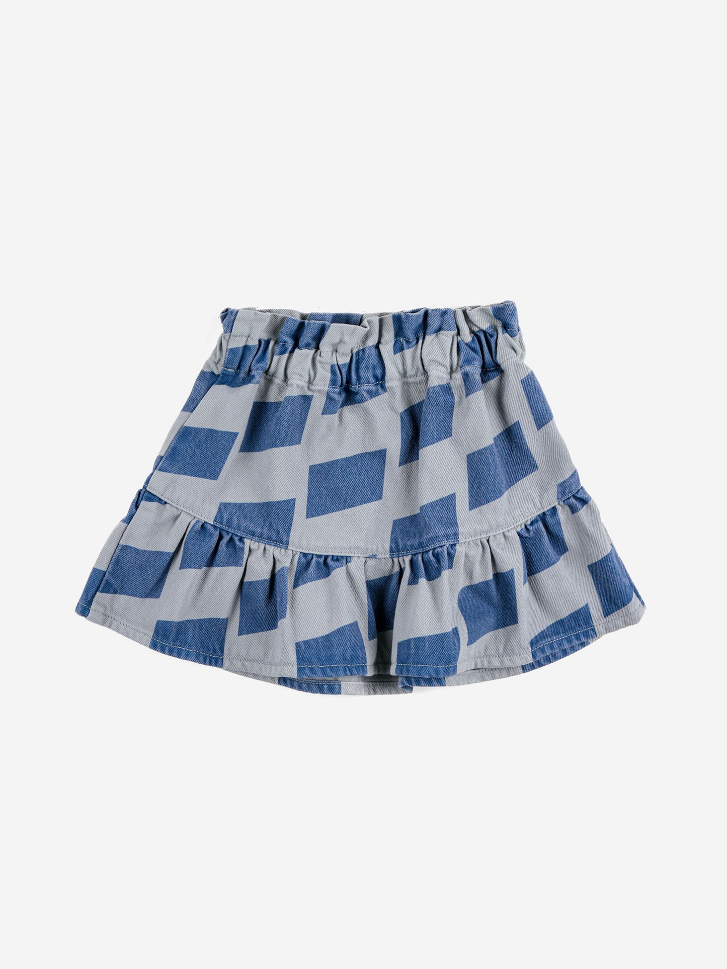 Checker all over woven skirt