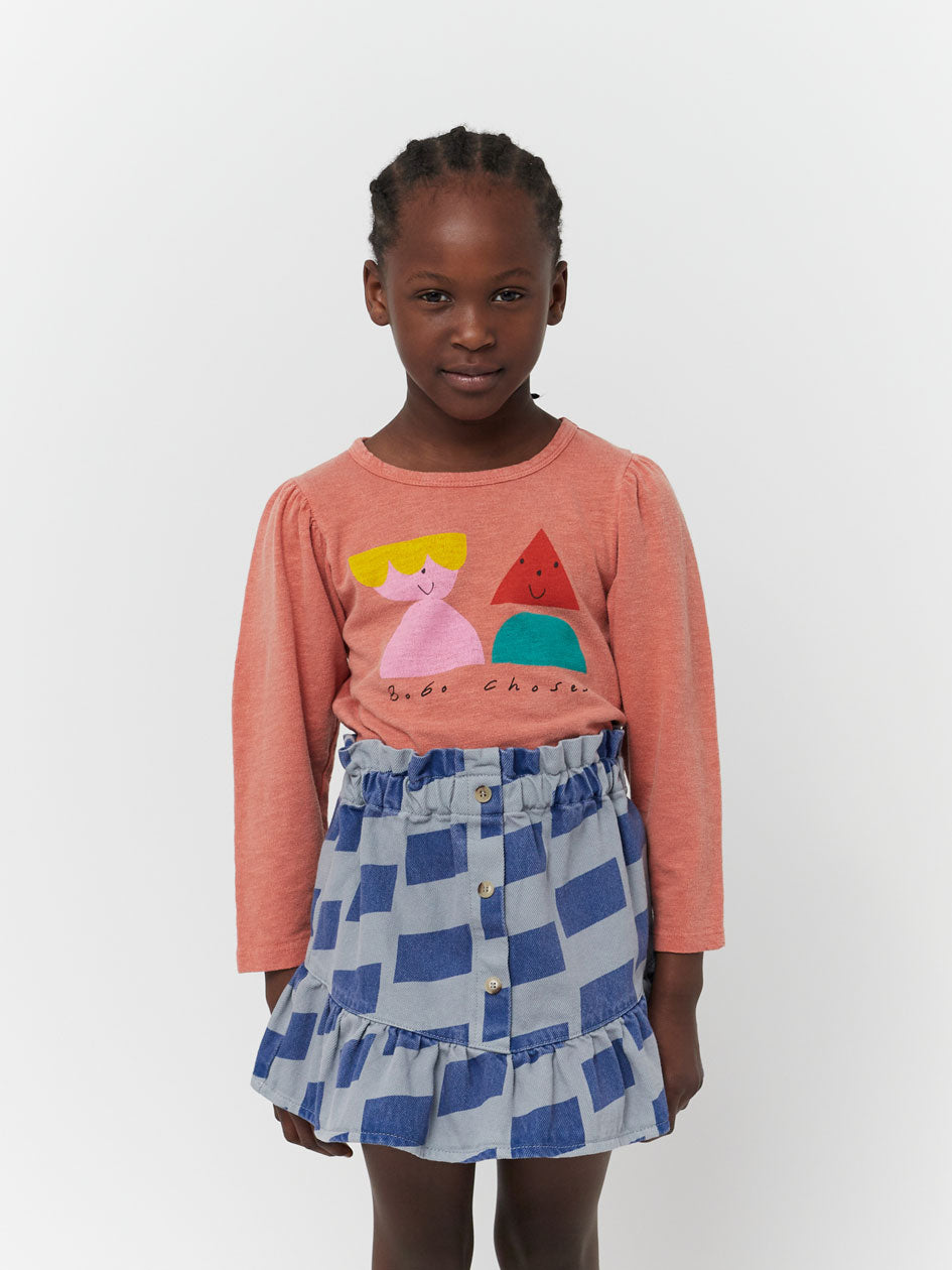 Checker all over woven skirt - 2-3Y