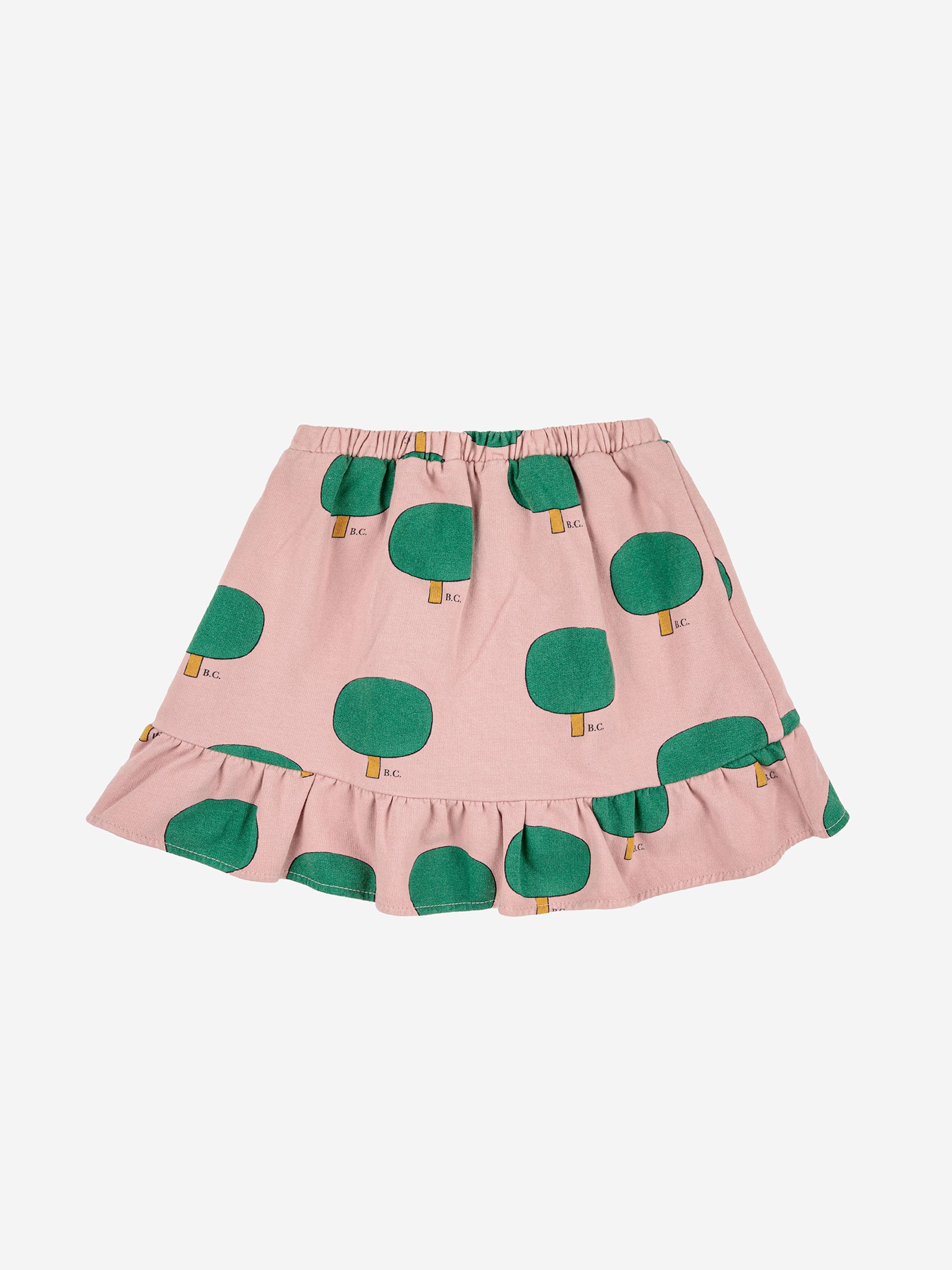 Green Tree all over ruffle skirt – Bobo Choses