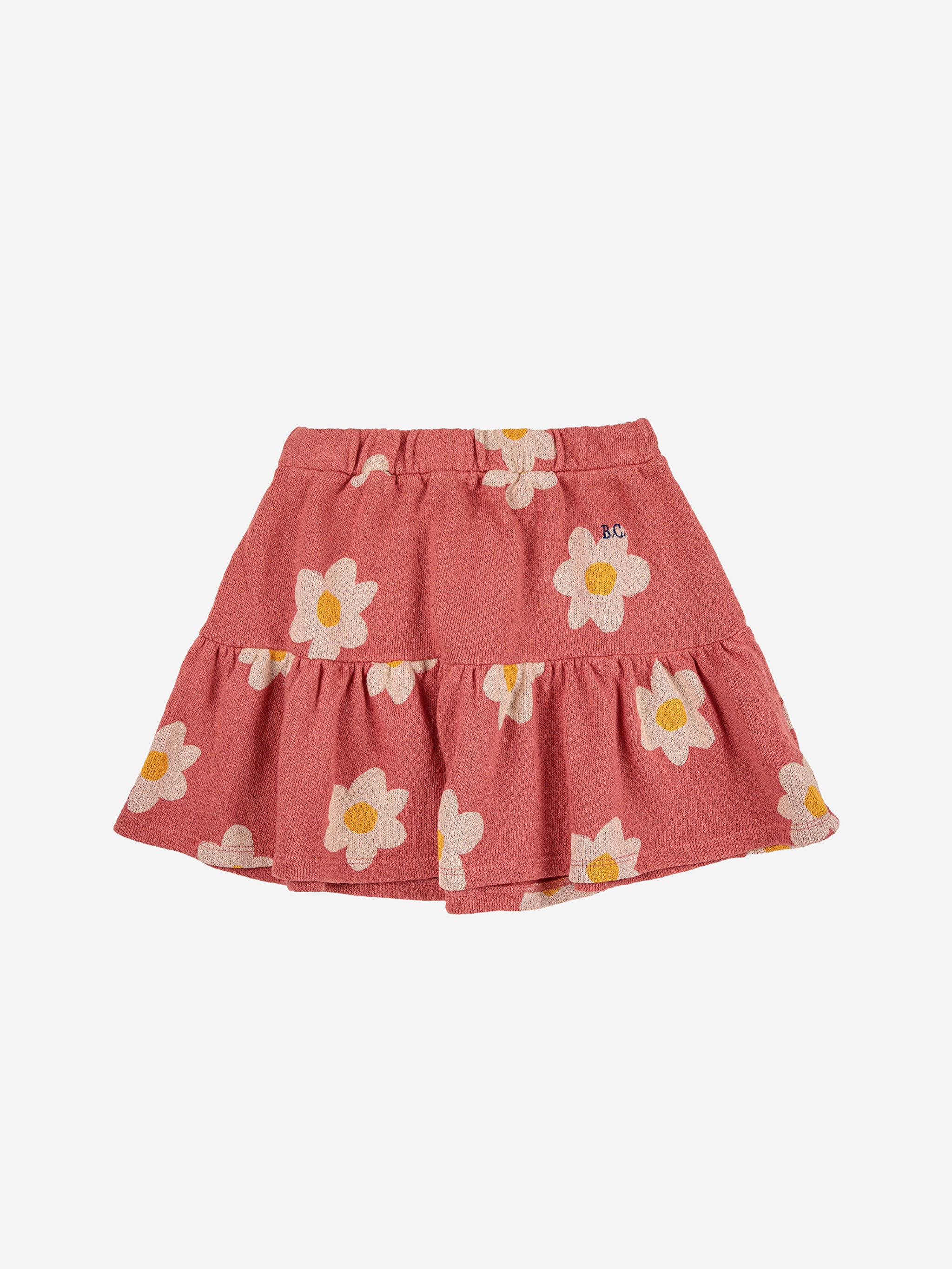 The Floral Slit High Waisted A-line Skirt - Floral Print A Line