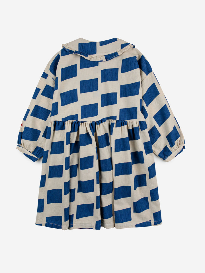 Checker all over woven dress