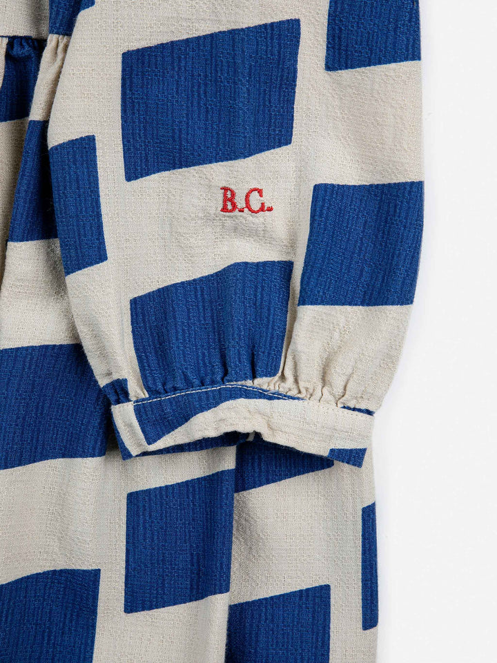 Checker all over woven dress