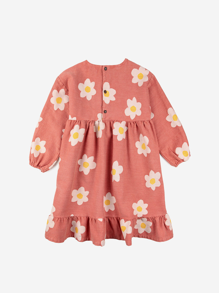 Big Flower all over woven dress