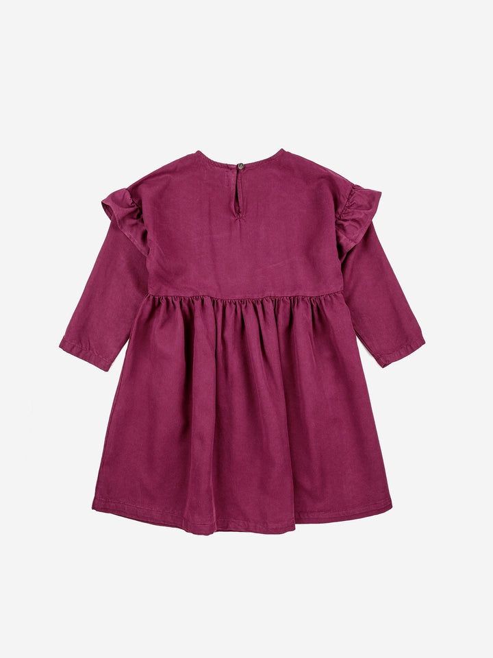 Geometric shapes ruffles dress