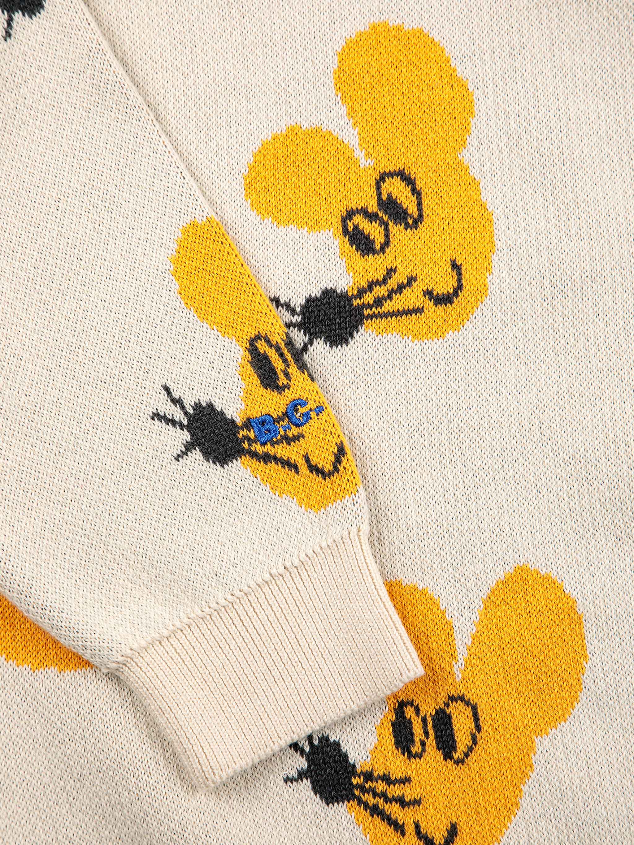 Mouse all over jacquard cotton jumper - 2-3Y