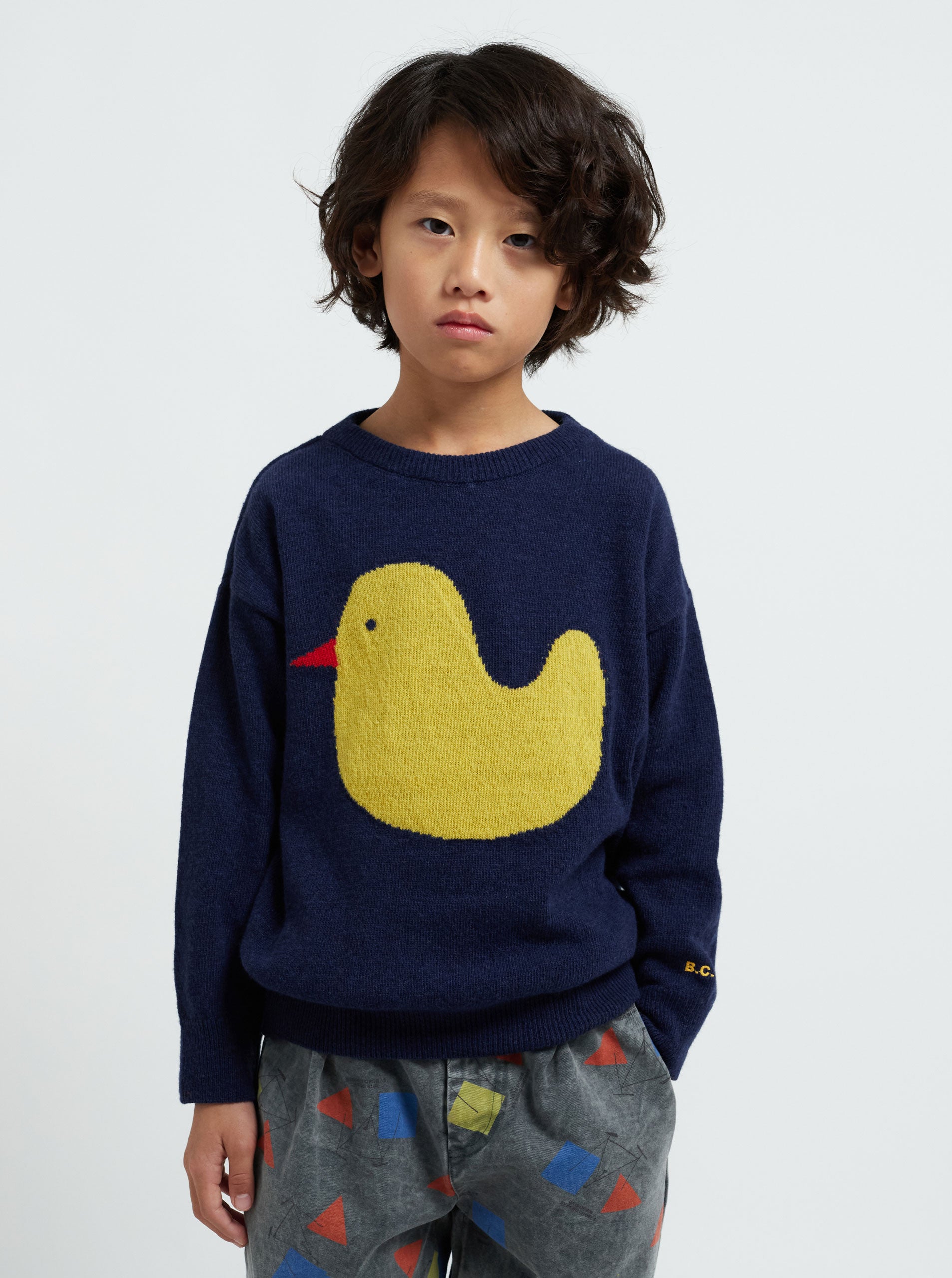 Rubber Duck intarsia jumper – Bobo Choses