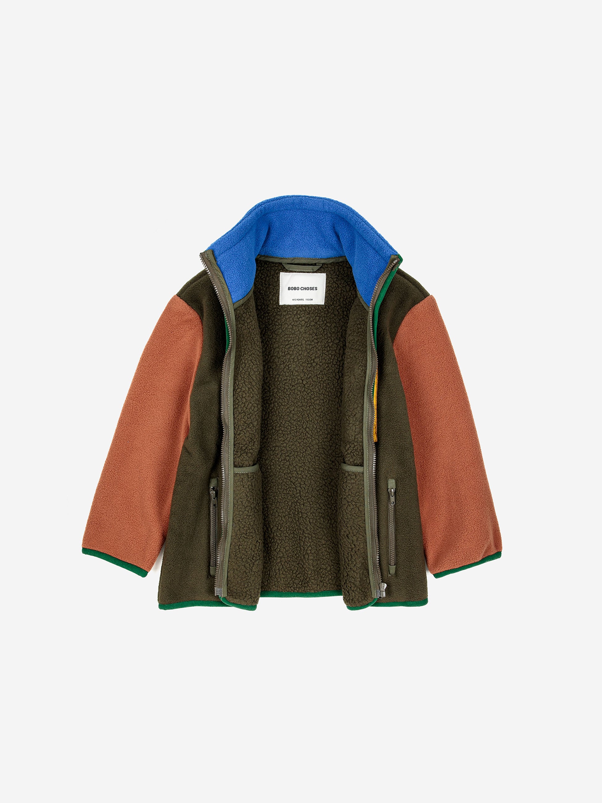 Color block polar fleece jacket – Bobo Choses