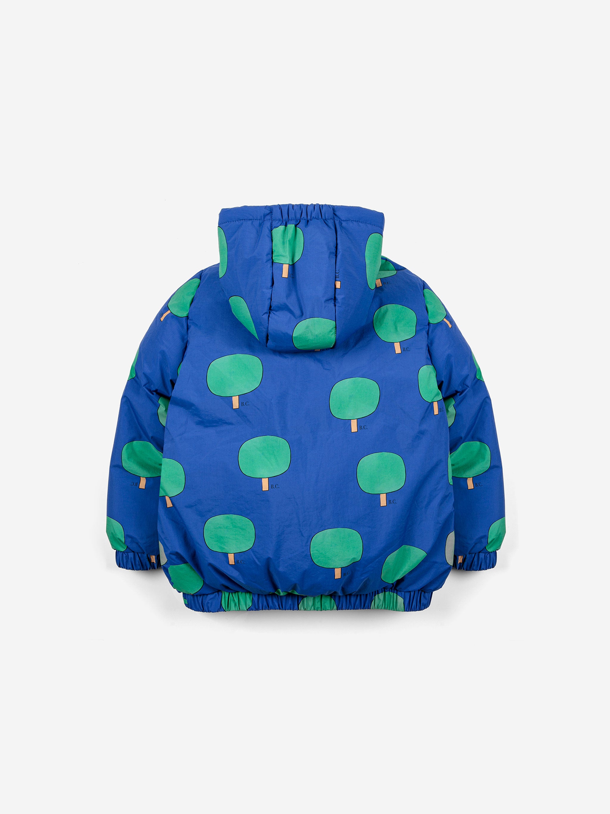 Green Tree all over anorak - 2-3Y