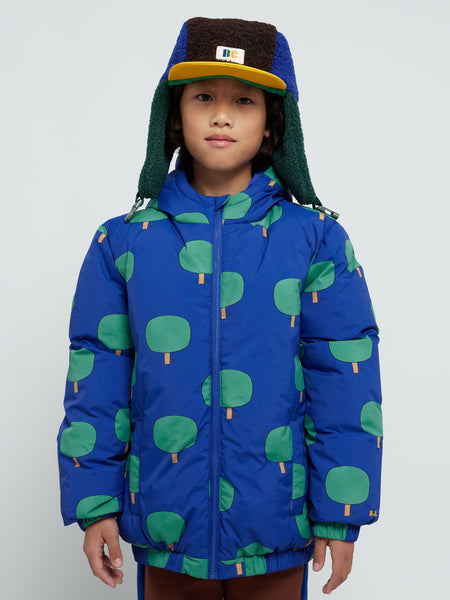 Green Tree all over anorak - 2-3Y