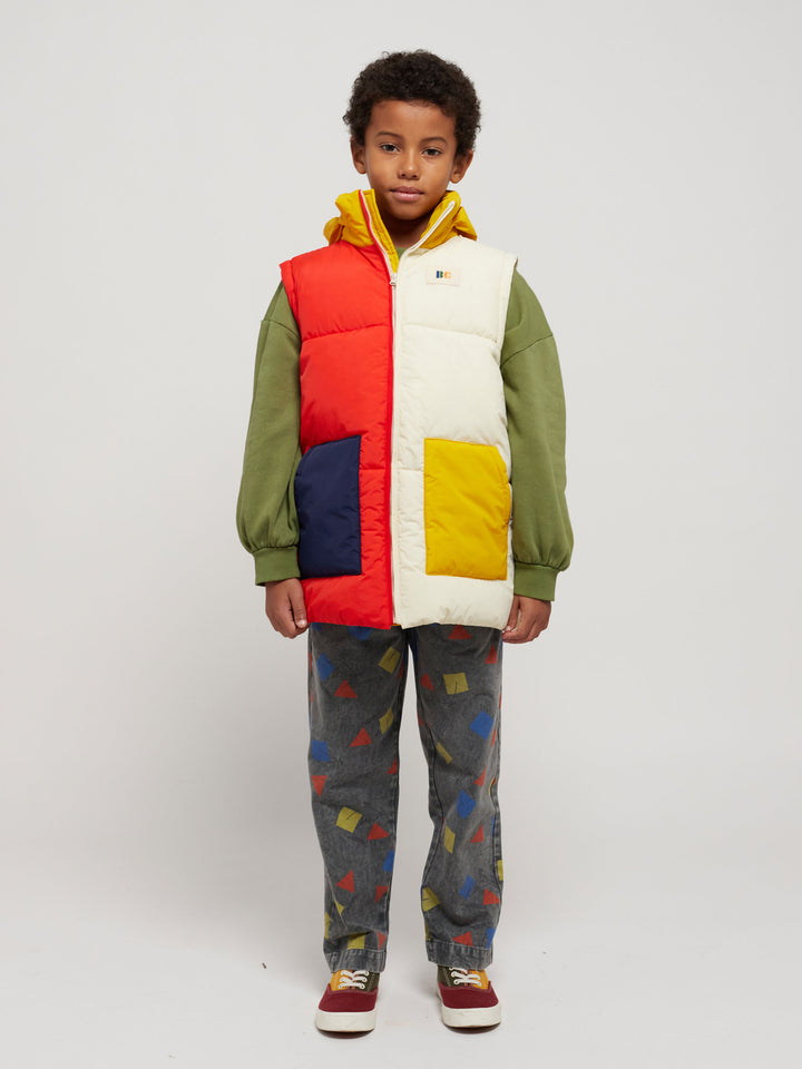 Color Block padded anorak