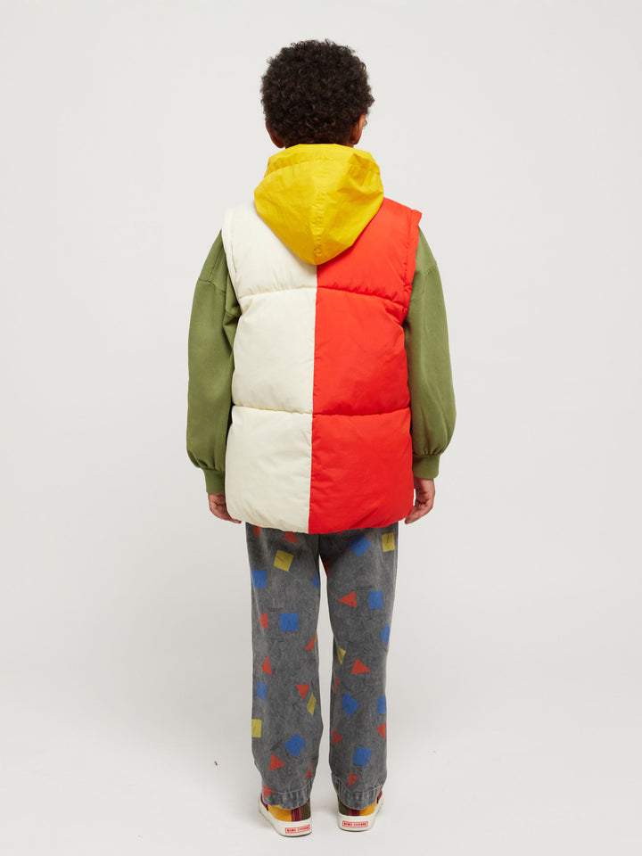 Color Block padded anorak
