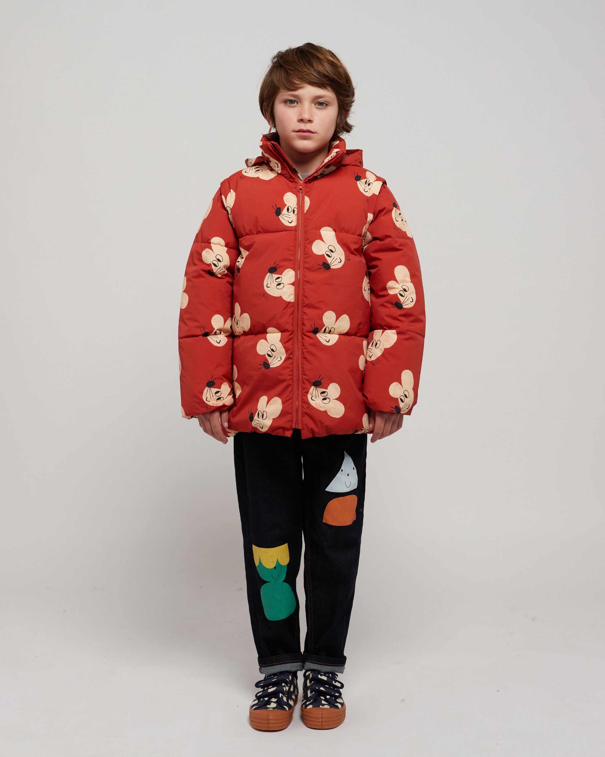 Mouse all over padded anorak – Bobo Choses