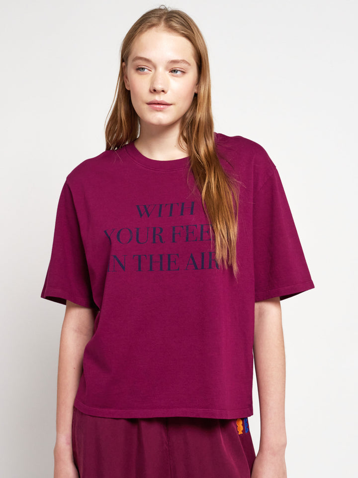 Up is down boxy T-shirt