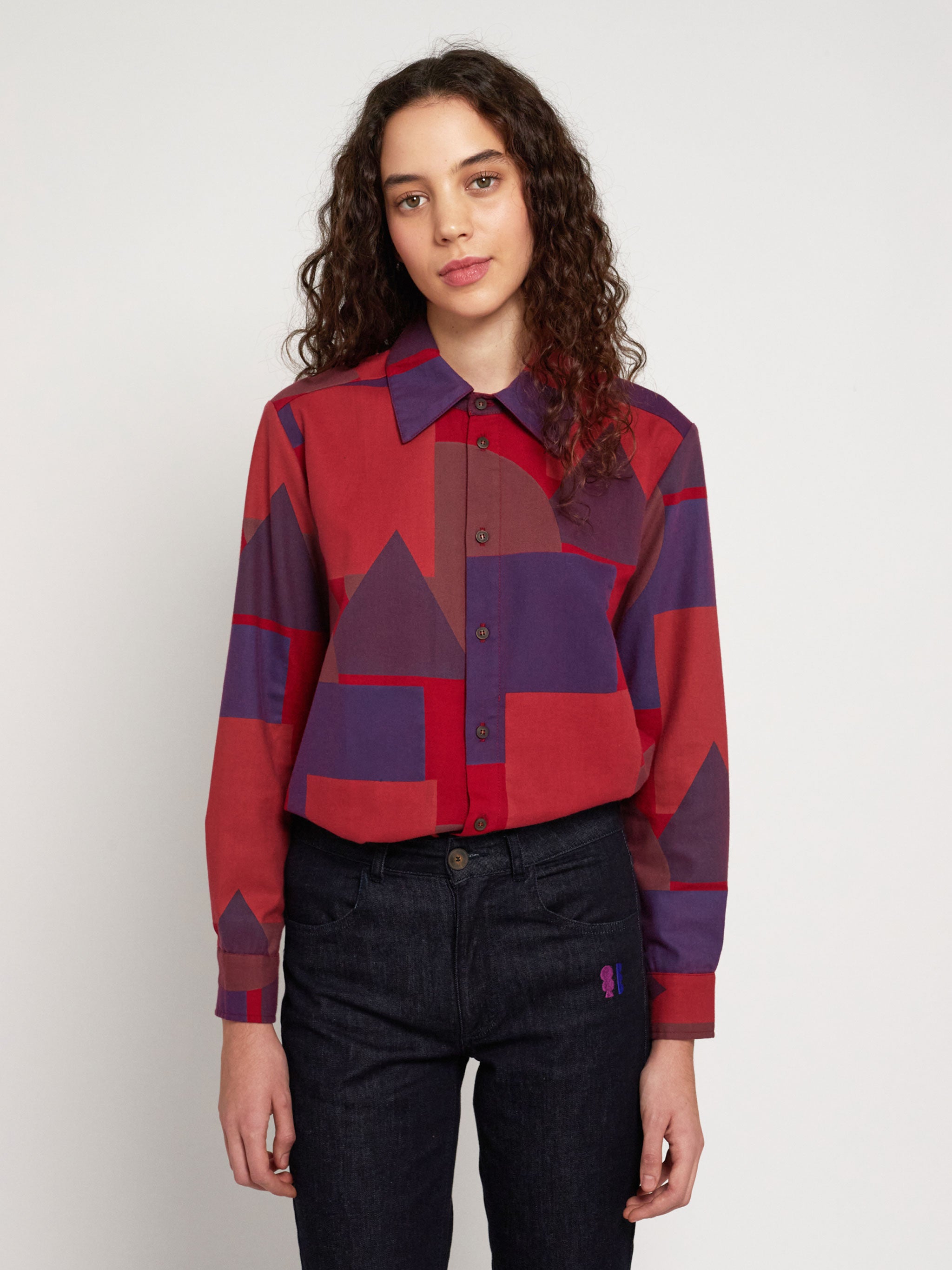 Geometric all over long shirt – Bobo Choses