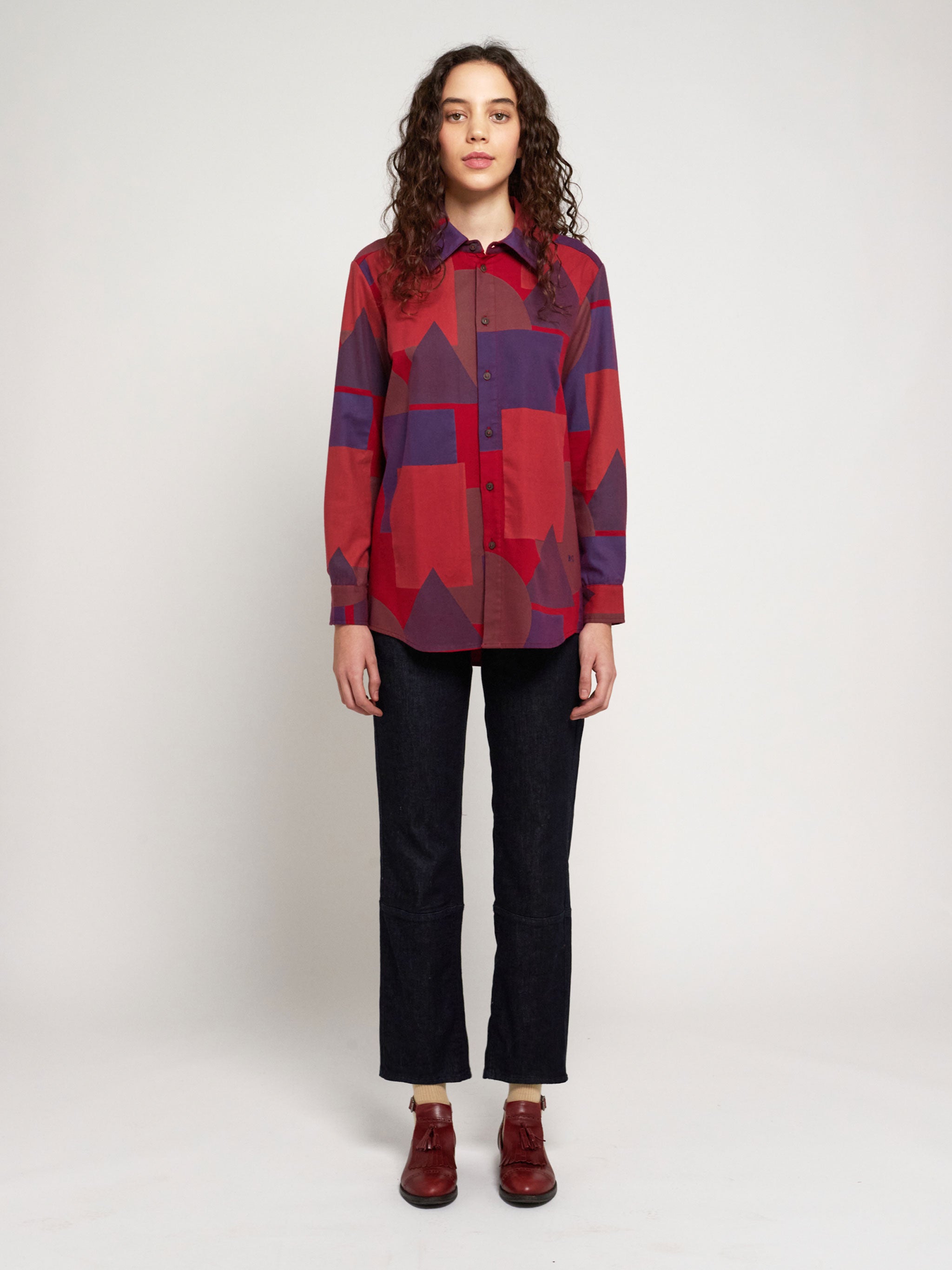 Geometric all over long shirt – Bobo Choses