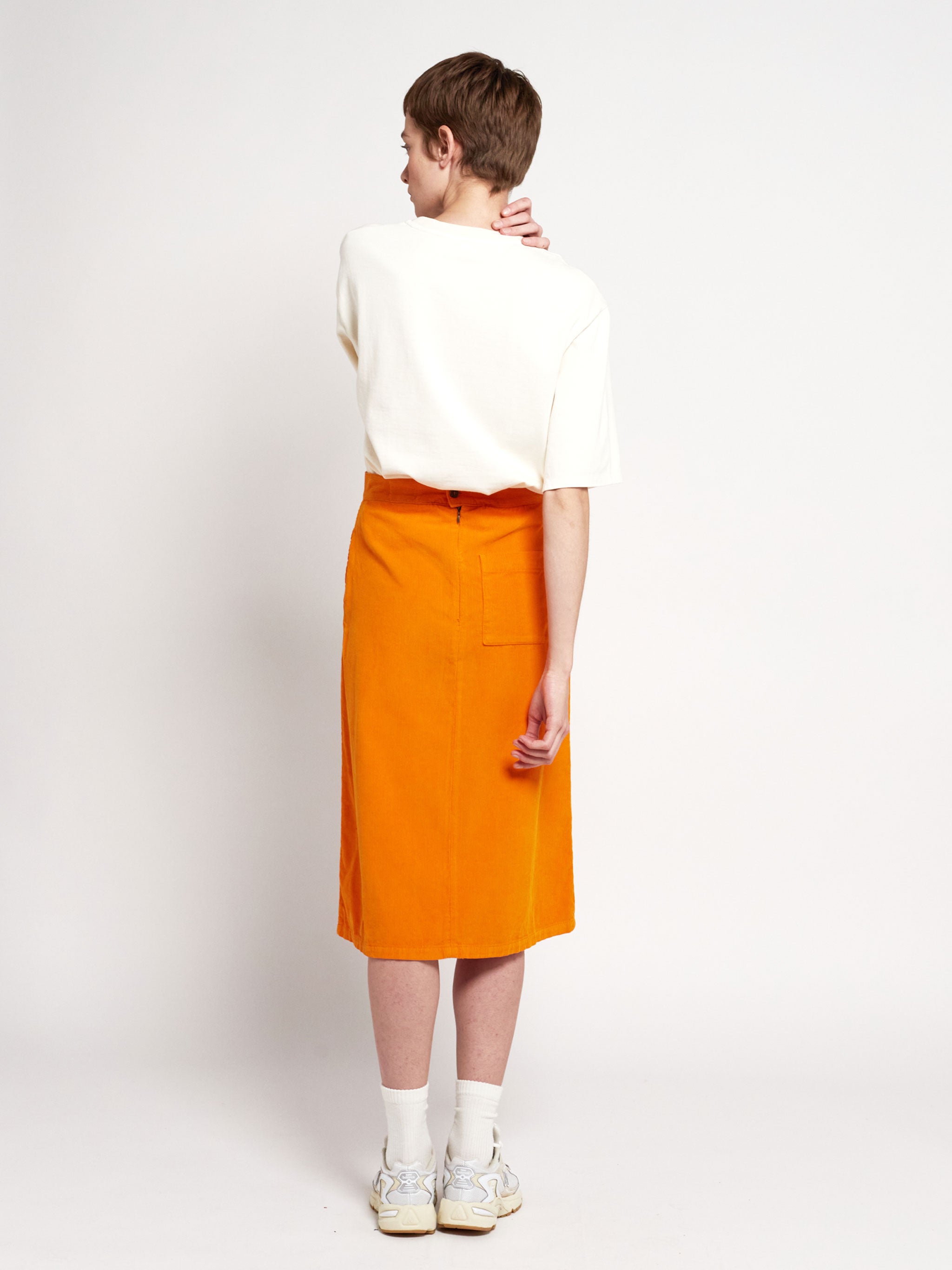 Embroidered corduroy clearance skirt