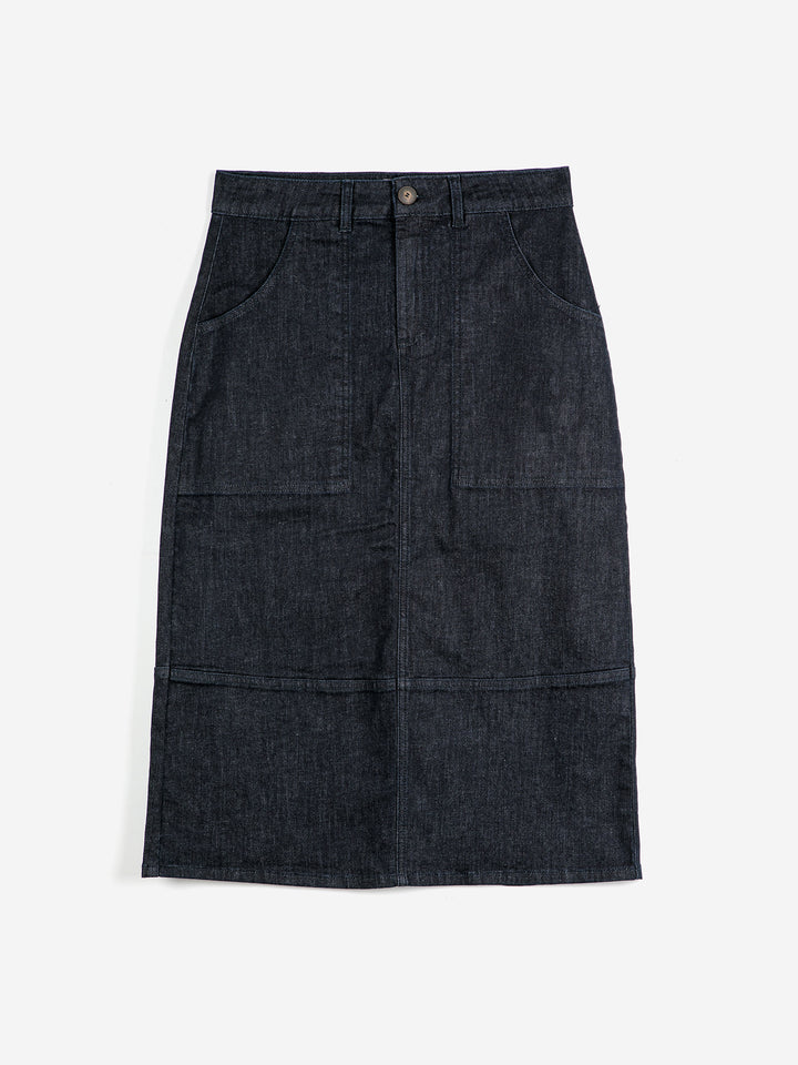 Pencil denim skirt