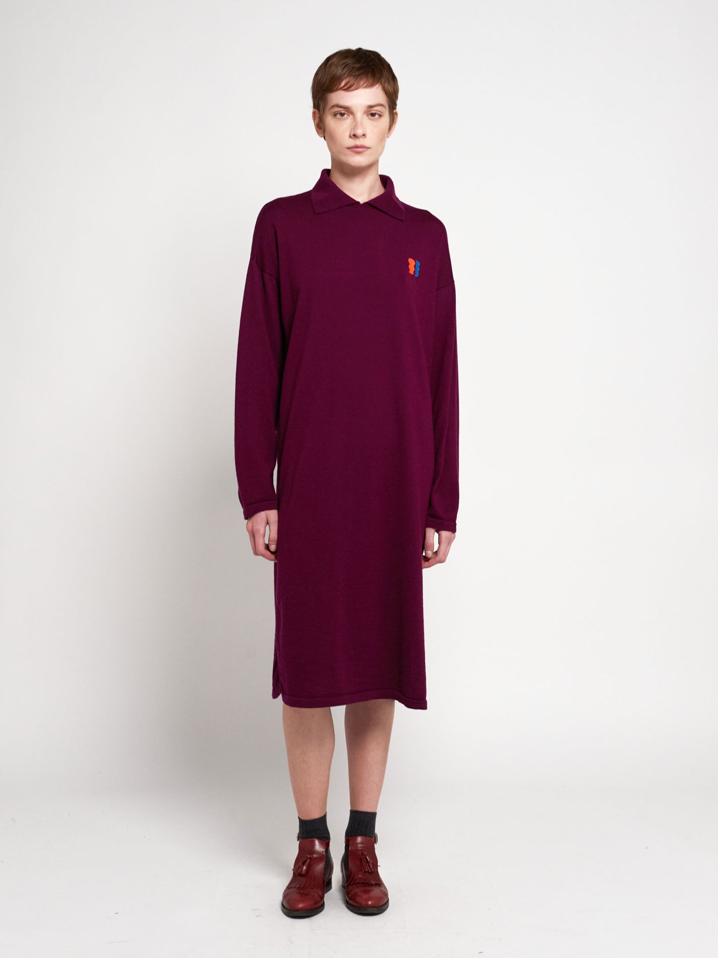 Merino wool knitted dress